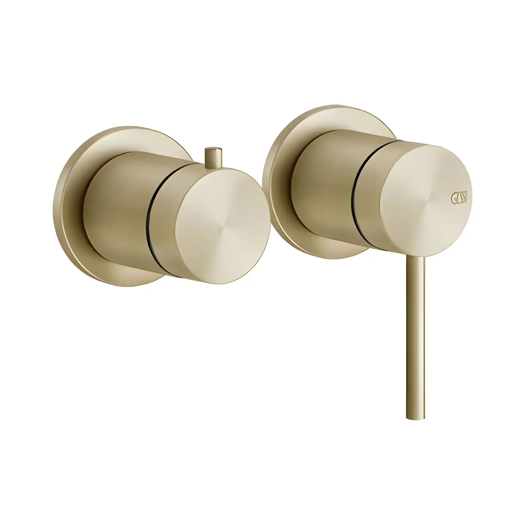 Змішувач для душу Gessi316 Виробник 54077-727 Brass Brushed PVD — вид спереду