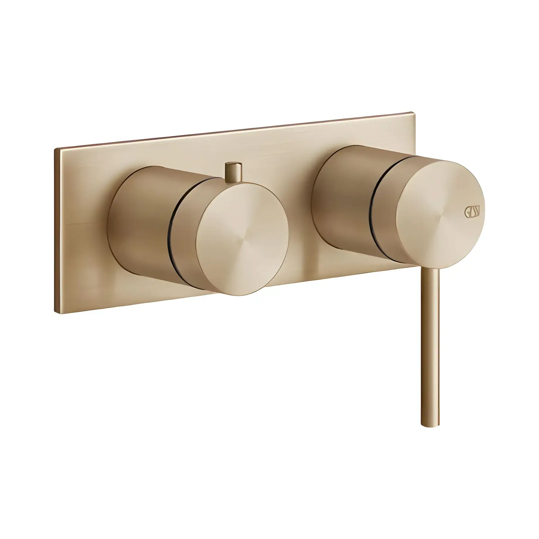 Змішувач для душу Gessi316 Виробник 54079-726 Warm Bronze Br. PVD — вид спереду