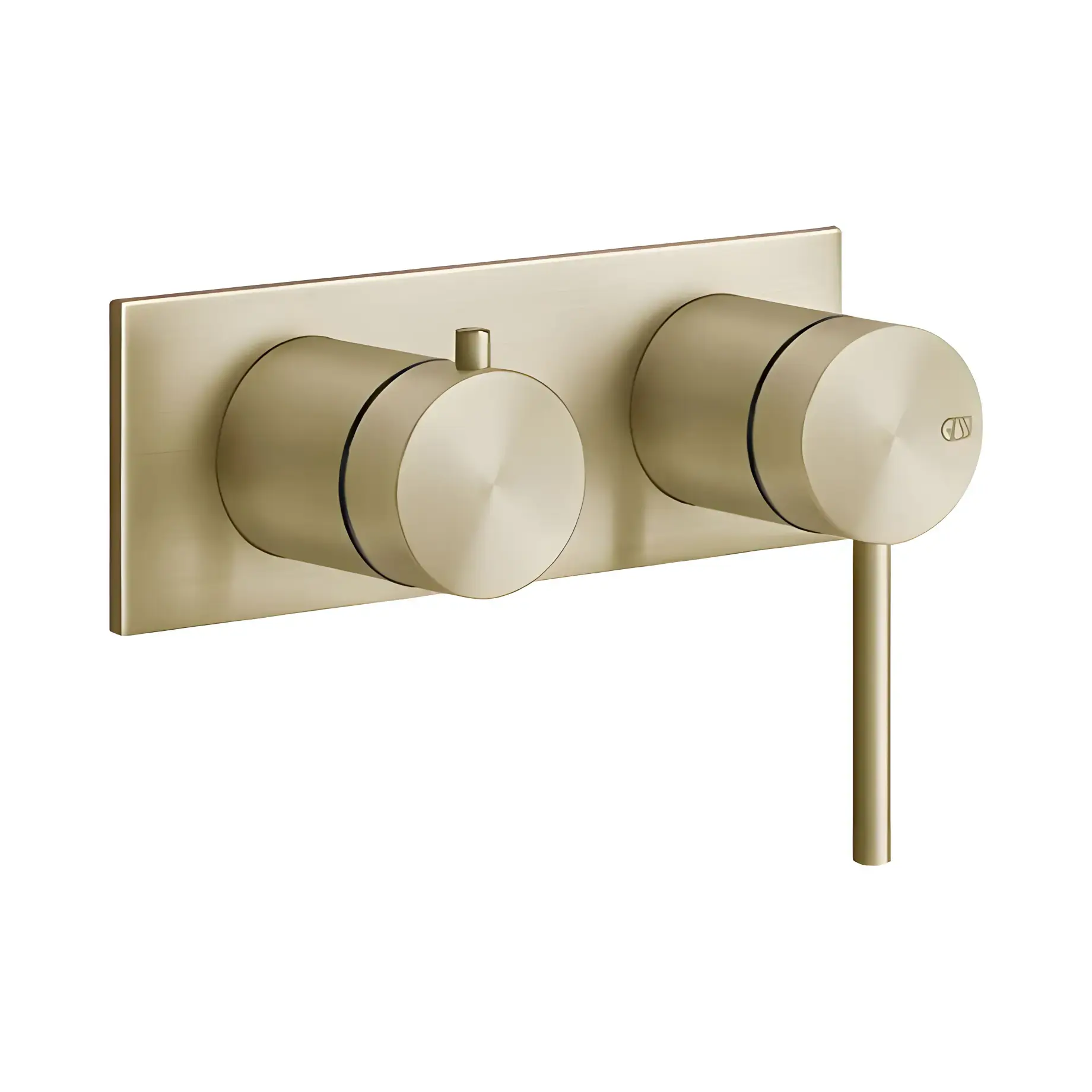 Змішувач для душу Gessi316 Виробник 54079-727 Brass Brushed PVD — вид спереду