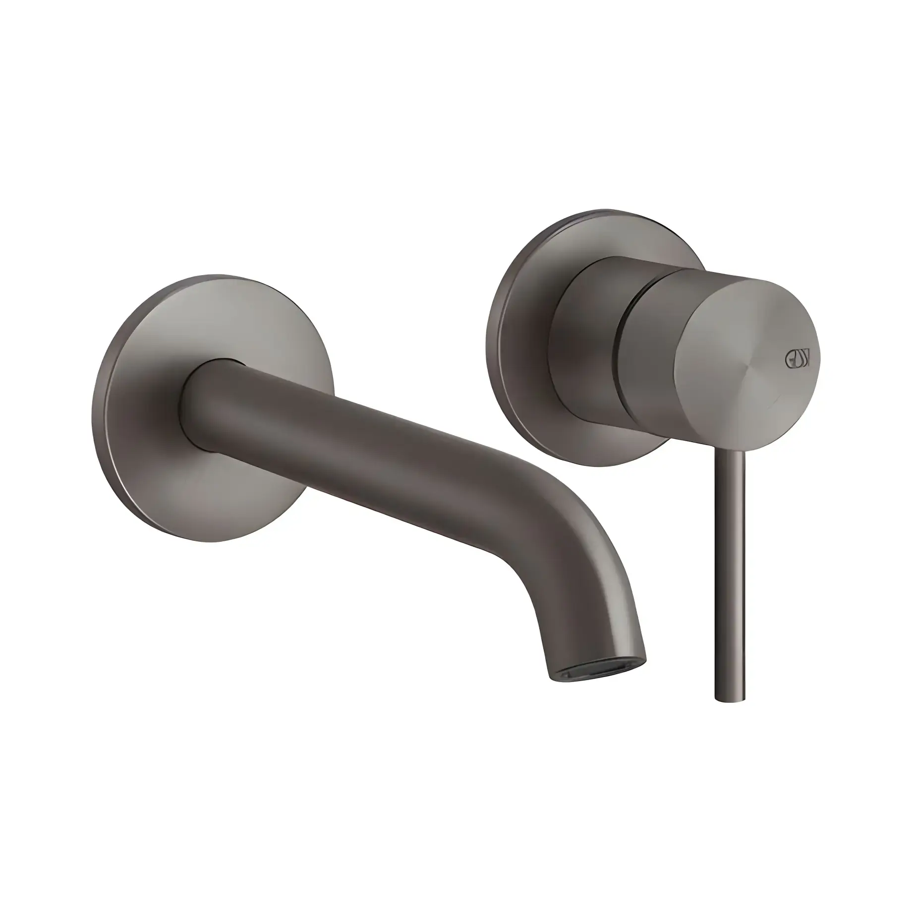 Змішувач для раковини Gessi316 Виробник 54083-707 BLACK METAL BR. PVD — вид спереду