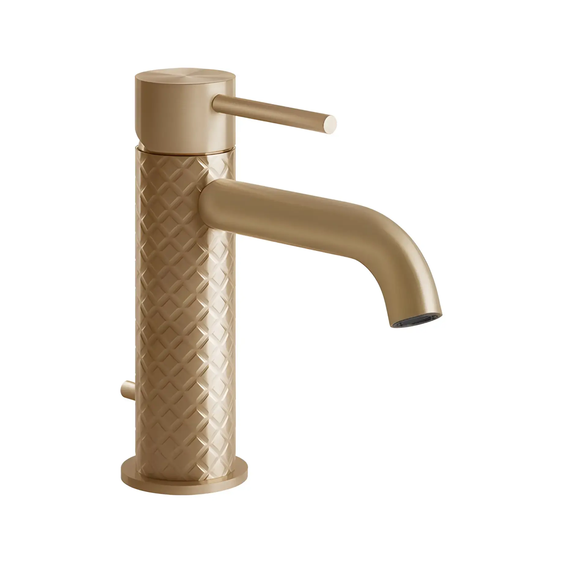 Змішувач для раковини Gessi316 Gessi 54101-726 Warm Bronze Br. PVD — вид спереду