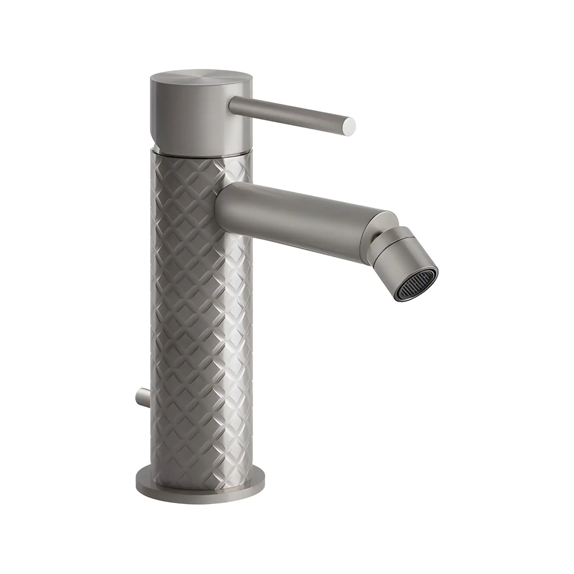 Змішувач для біде Gessi316 Виробник 54107-239 Steel Brushed — вид спереду