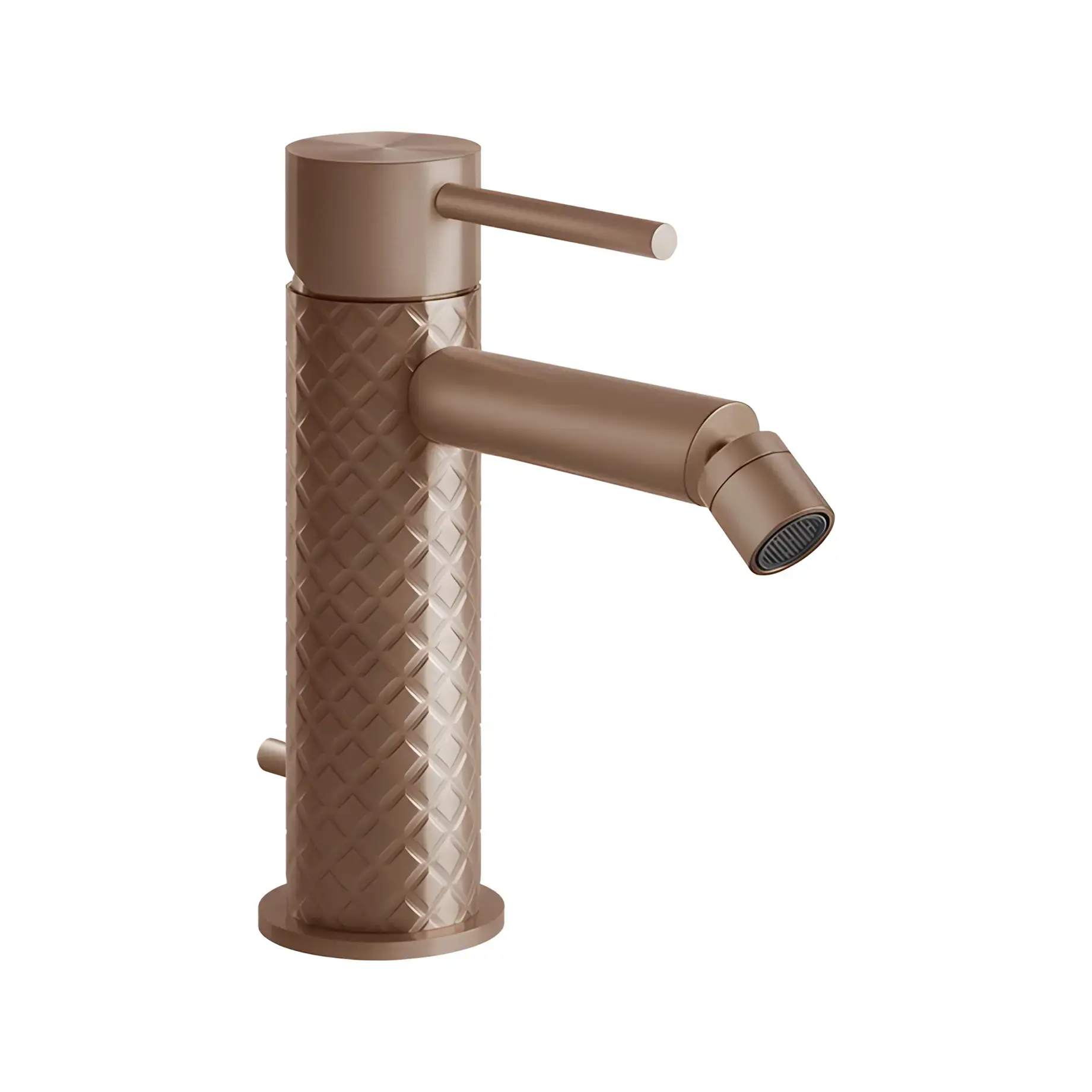 Смеситель для биде Gessi316 Производитель 54107-708 Copper Brushed PVD — вид спереди