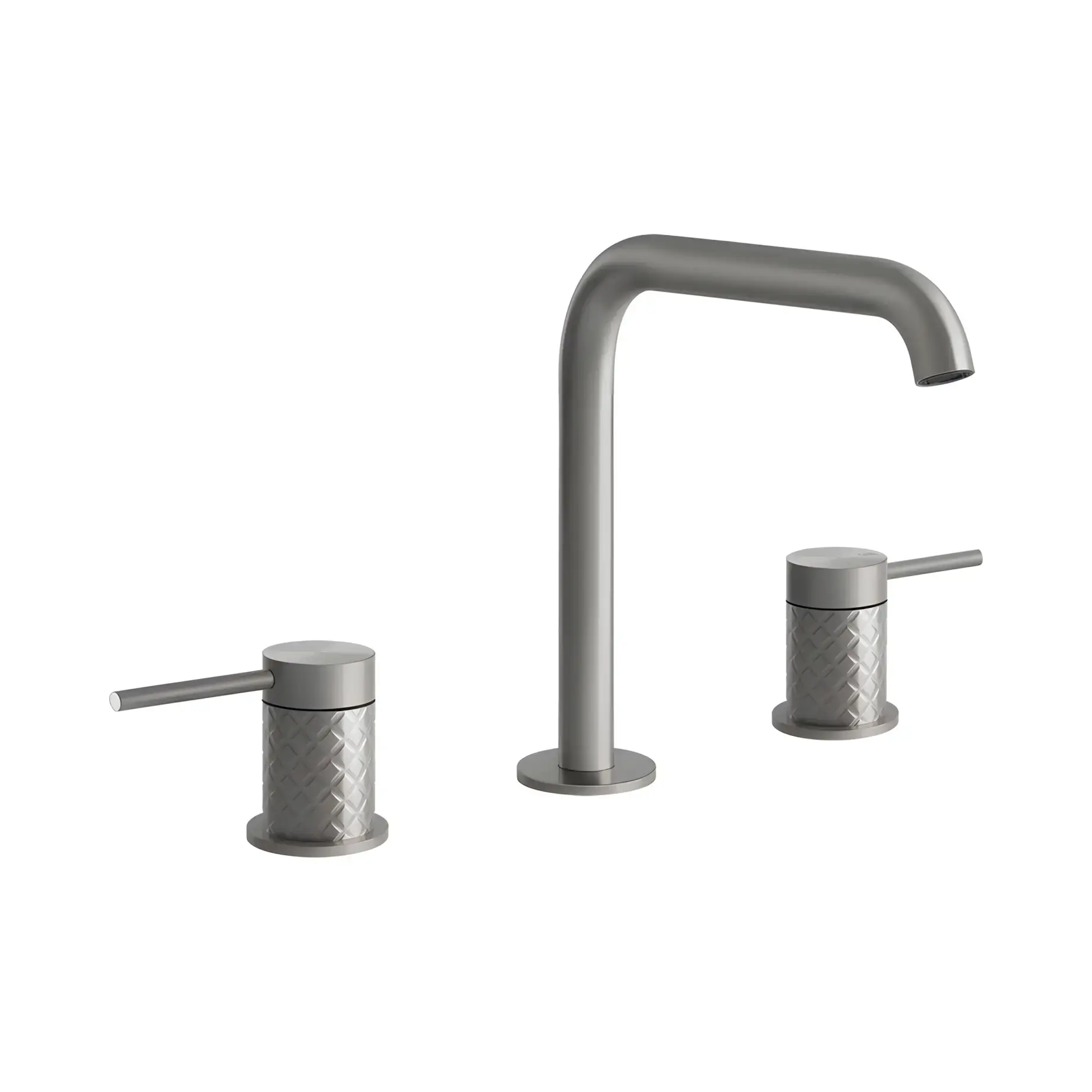 Змішувач для раковини Gessi316 Gessi 54112-239 Steel Brushed — вид на білому тлі