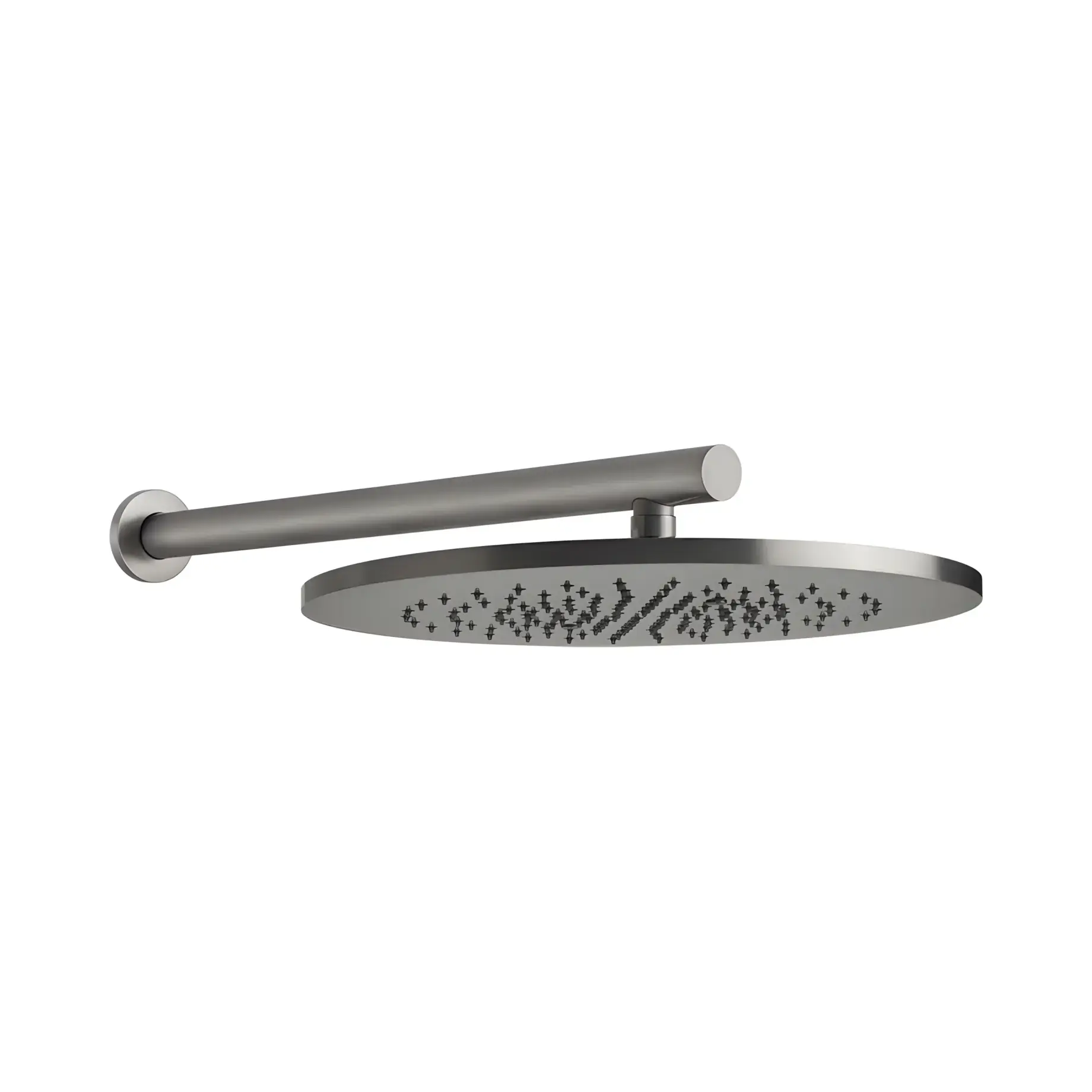 Верхний душ 1jet 316 Flessa Gessi 54148-239 Steel Brushed — вид сверху