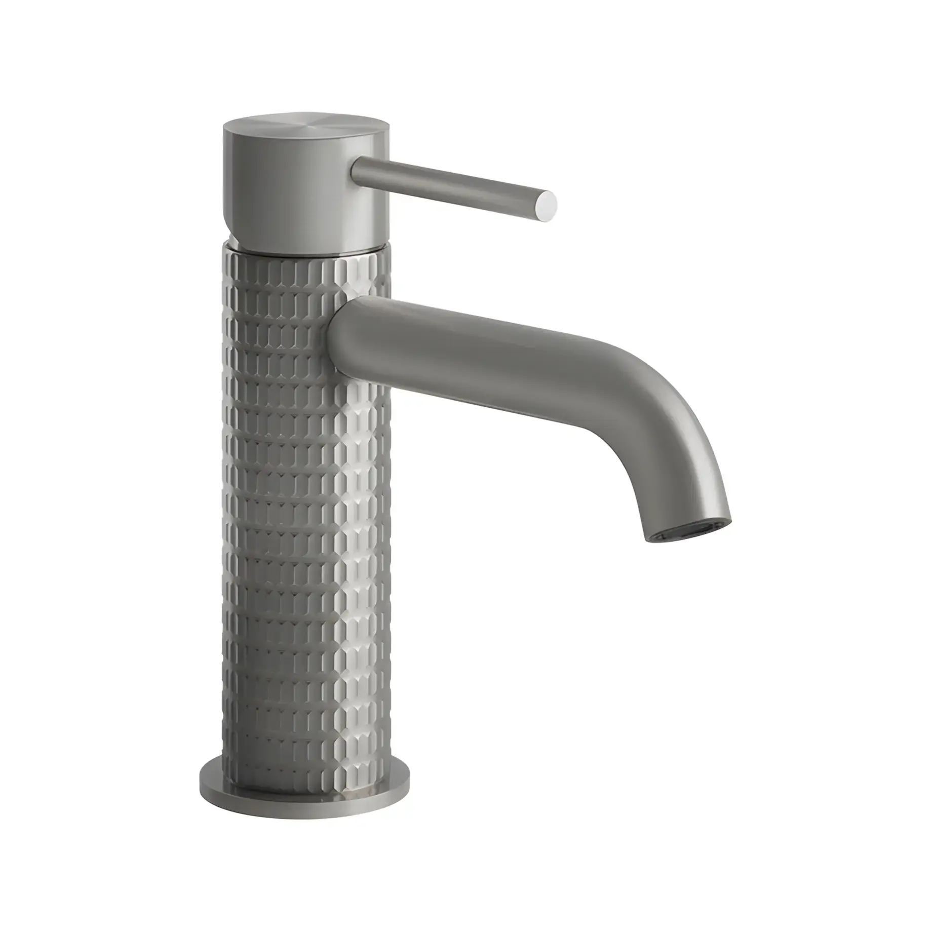 Змішувач для раковини Gessi316 Виробник 54202-239 Steel Brushed — вид спереду