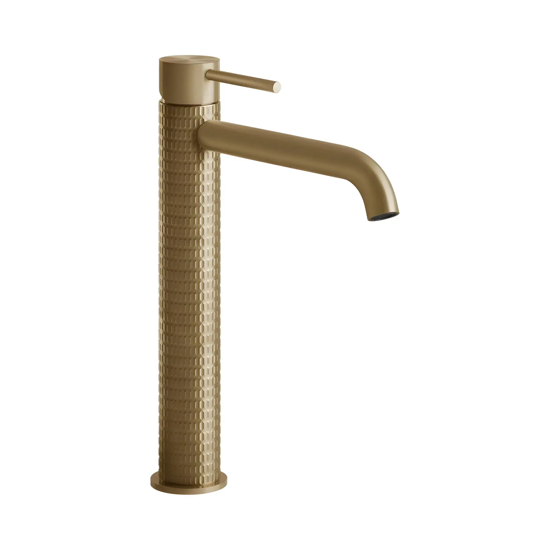 Змішувач для раковини Gessi316 Виробник 54206-726 Warm Bronze Br. PVD — бічний ракурс
