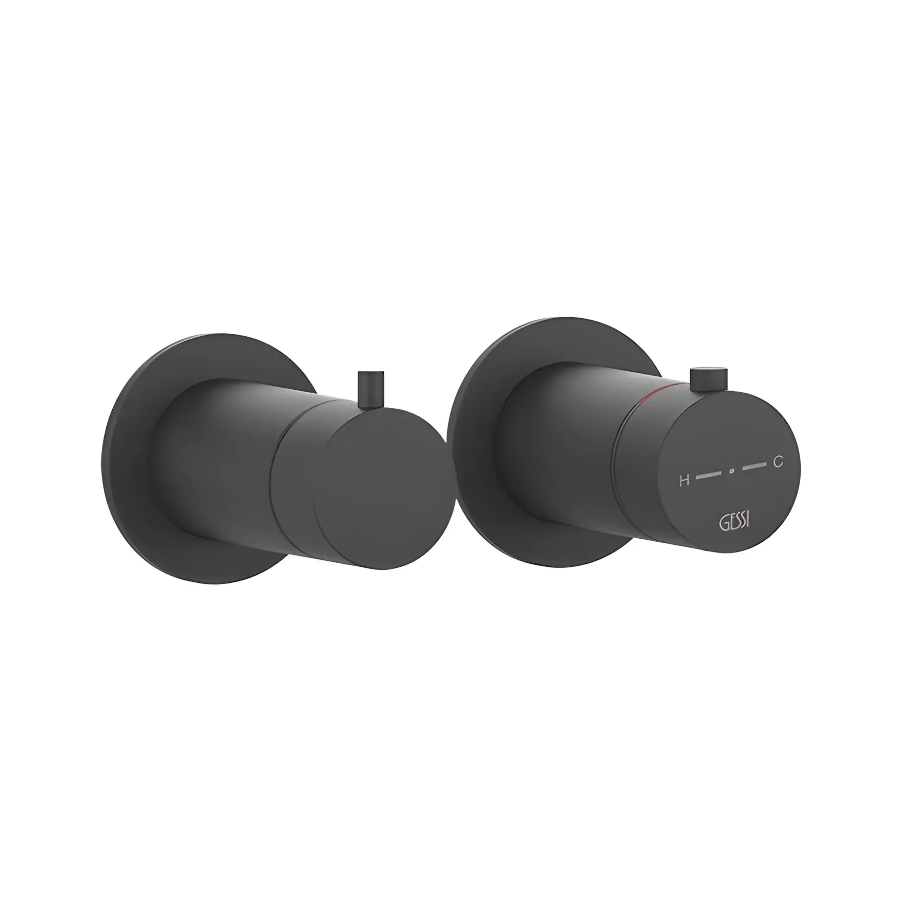 Змішувач для душу Gessi316 Gessi 54234-299 Matte Black — бічний ракурс