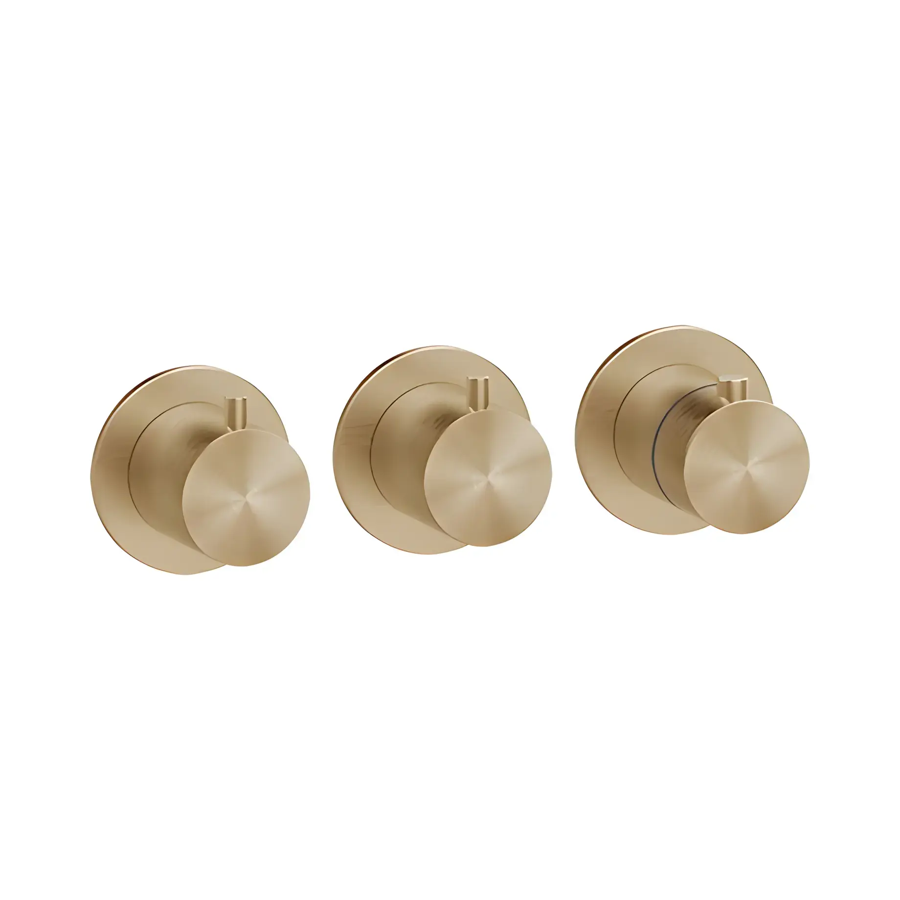Змішувач для душу Gessi316 Виробник 54334-726 Warm Bronze Br. PVD — вид спереду