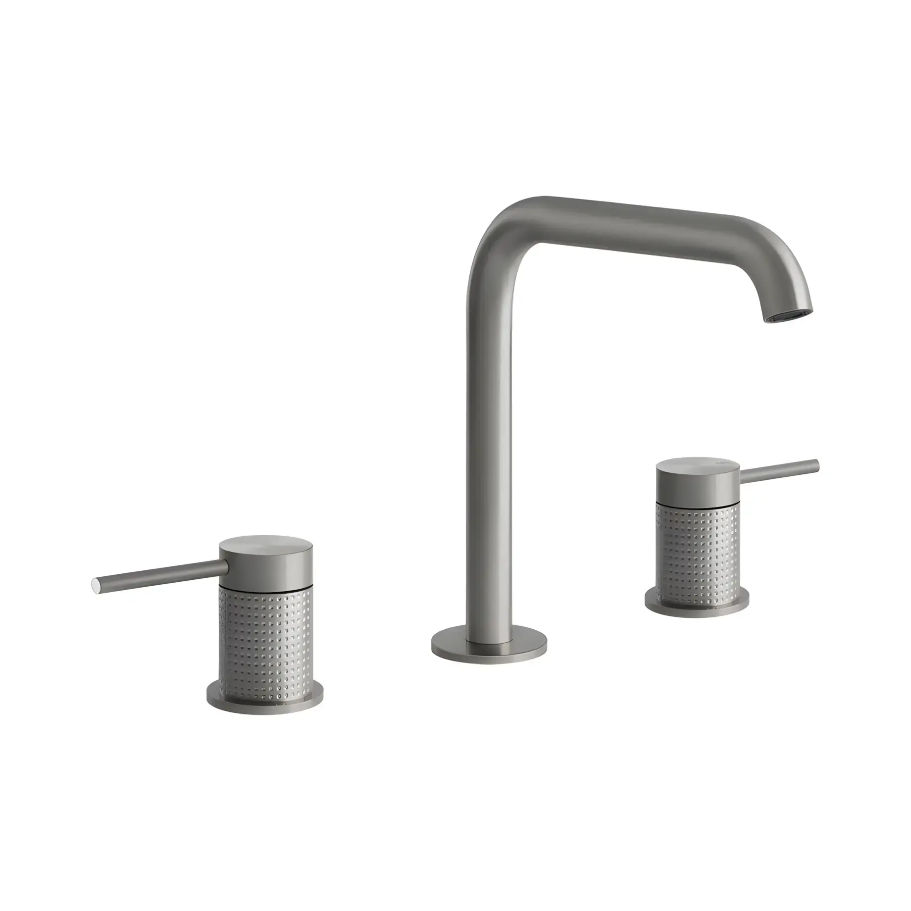Змішувач для раковини Gessi316 Gessi 54412-239 Steel Brushed — вид на білому тлі