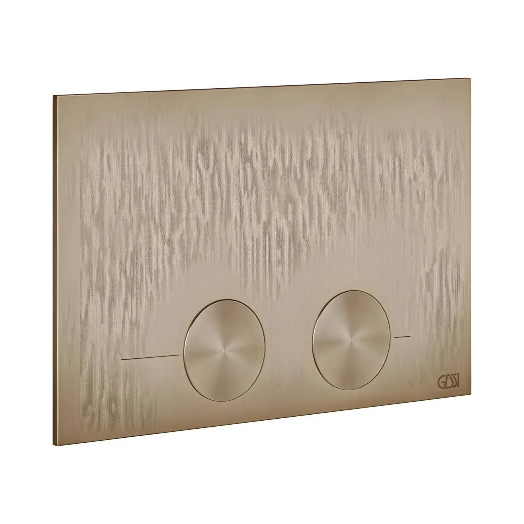 Клавіша змиву Gessi316 Виробник 54617-791 Deep Bronze Brushed PVD — вид спереду
