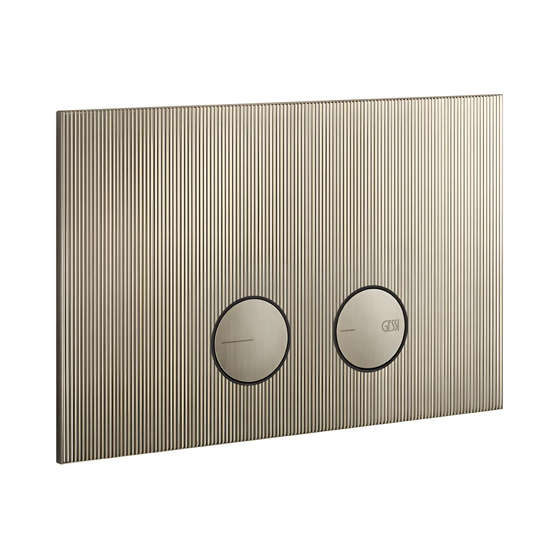 Клавіша змиву Rigato Виробник 54671-149 Finox Brushed Nickel — вид спереду