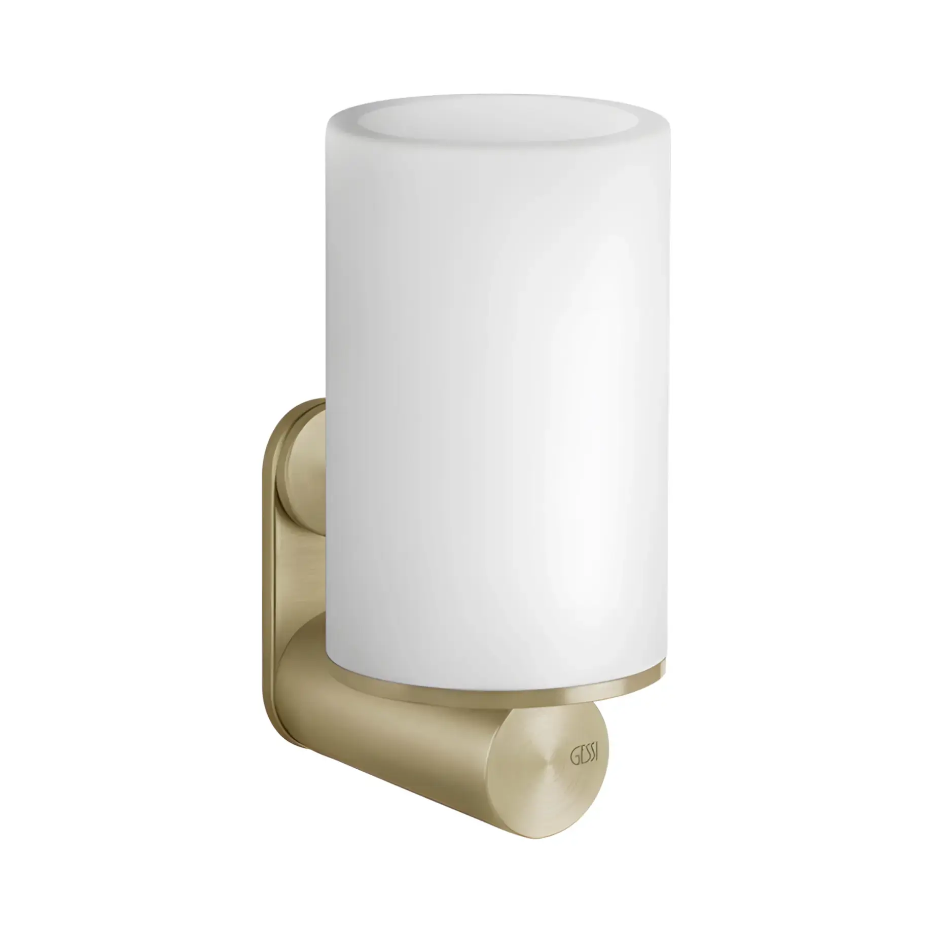 Склянка для зубних щіток Gessi316 Виробник 54707-727 Brass Brushed PVD — вид спереду