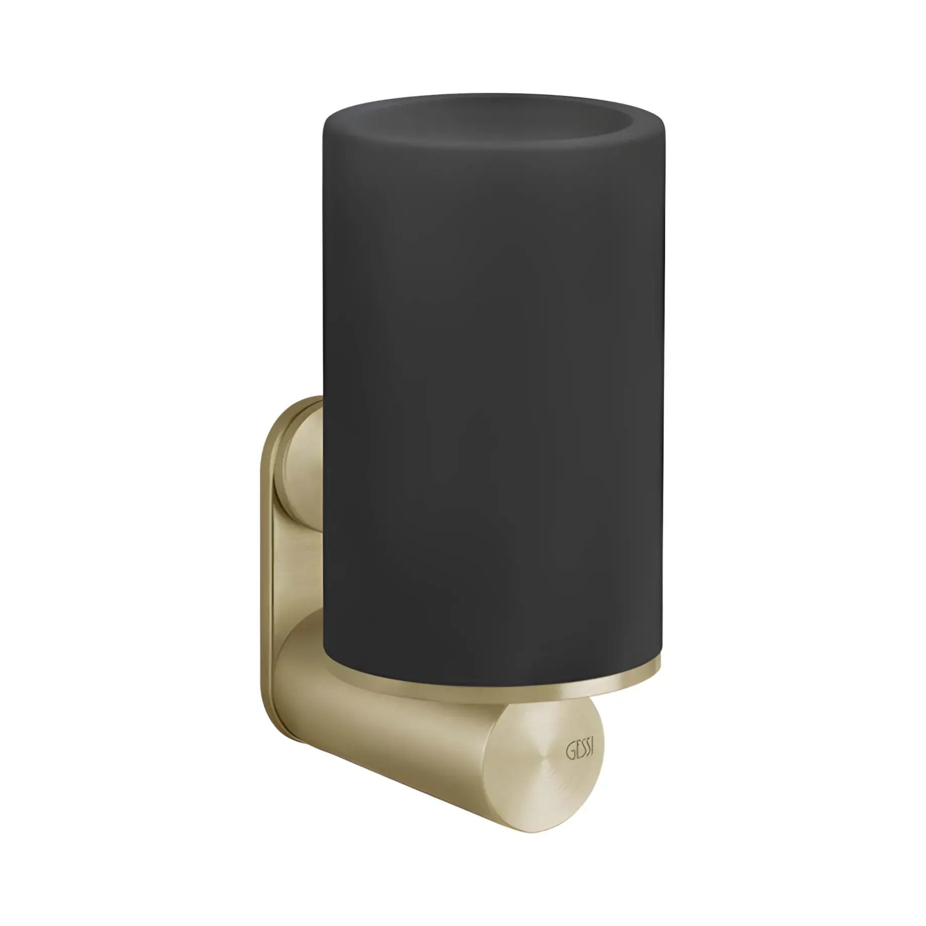 Склянка для зубних щіток Gessi316 Виробник 54708-727 Brass Brushed PVD — вид спереду