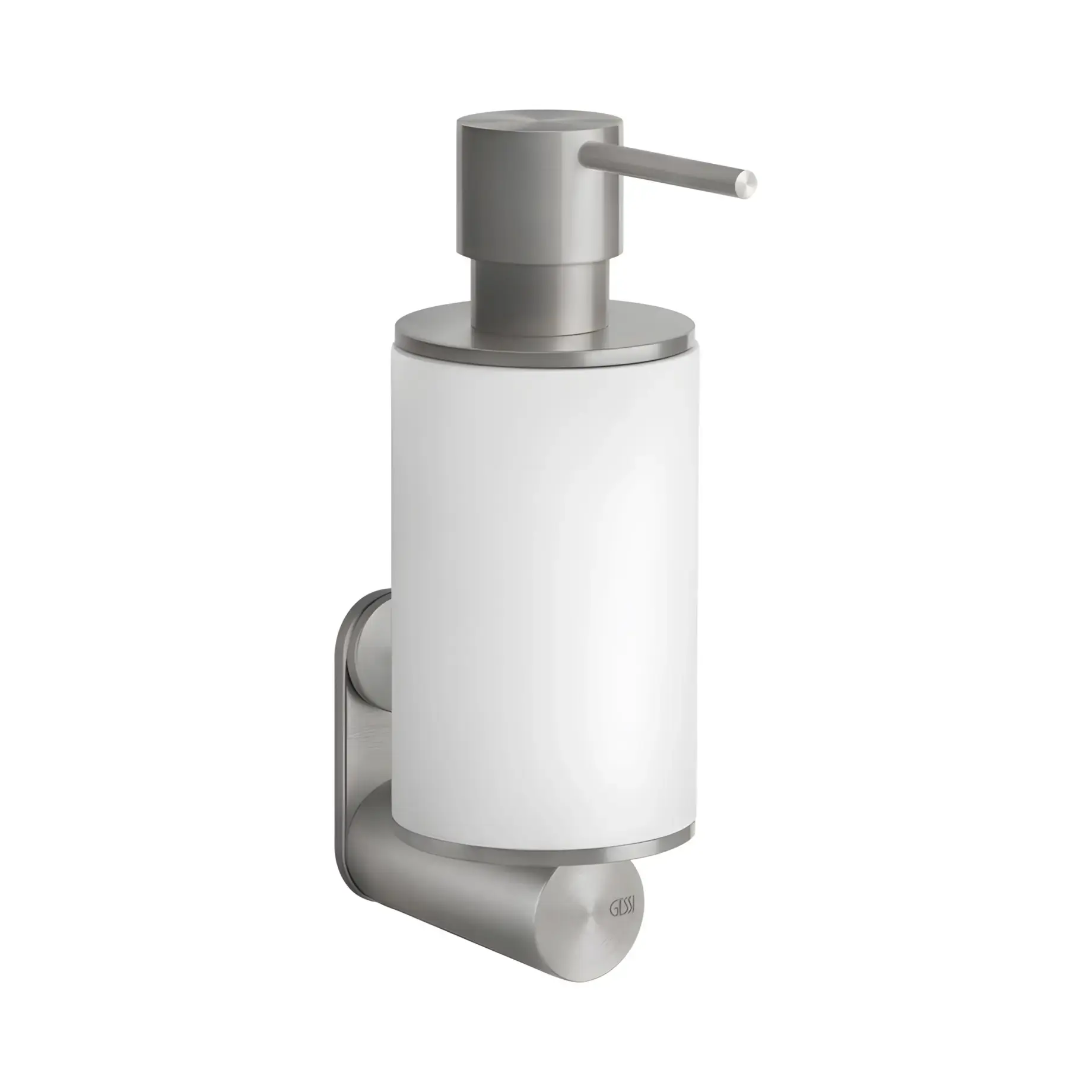 Дозатор для рідкого мила Gessi316 Виробник 54713-239 Steel Brushed — вид спереду