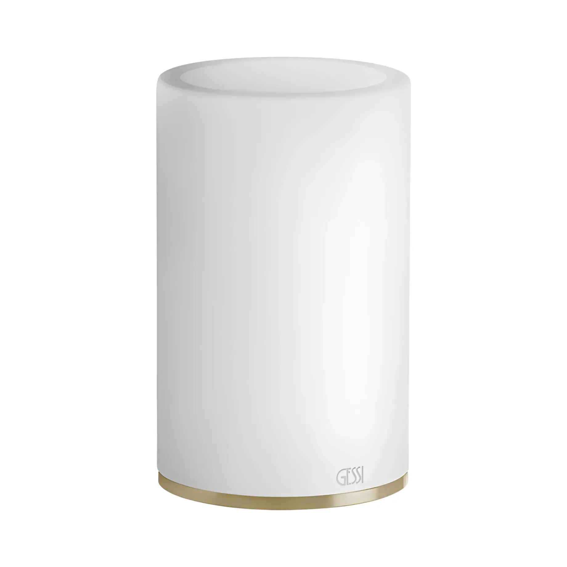 Склянка для зубних щіток Gessi316 Виробник 54731-727 Brass Brushed PVD — вид спереду