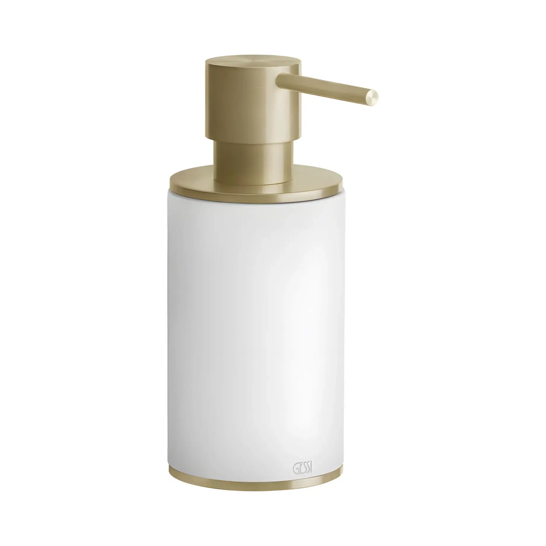 Дозатор для рідкого мила Gessi316 Виробник 54737-727 Brass Brushed PVD — вид спереду