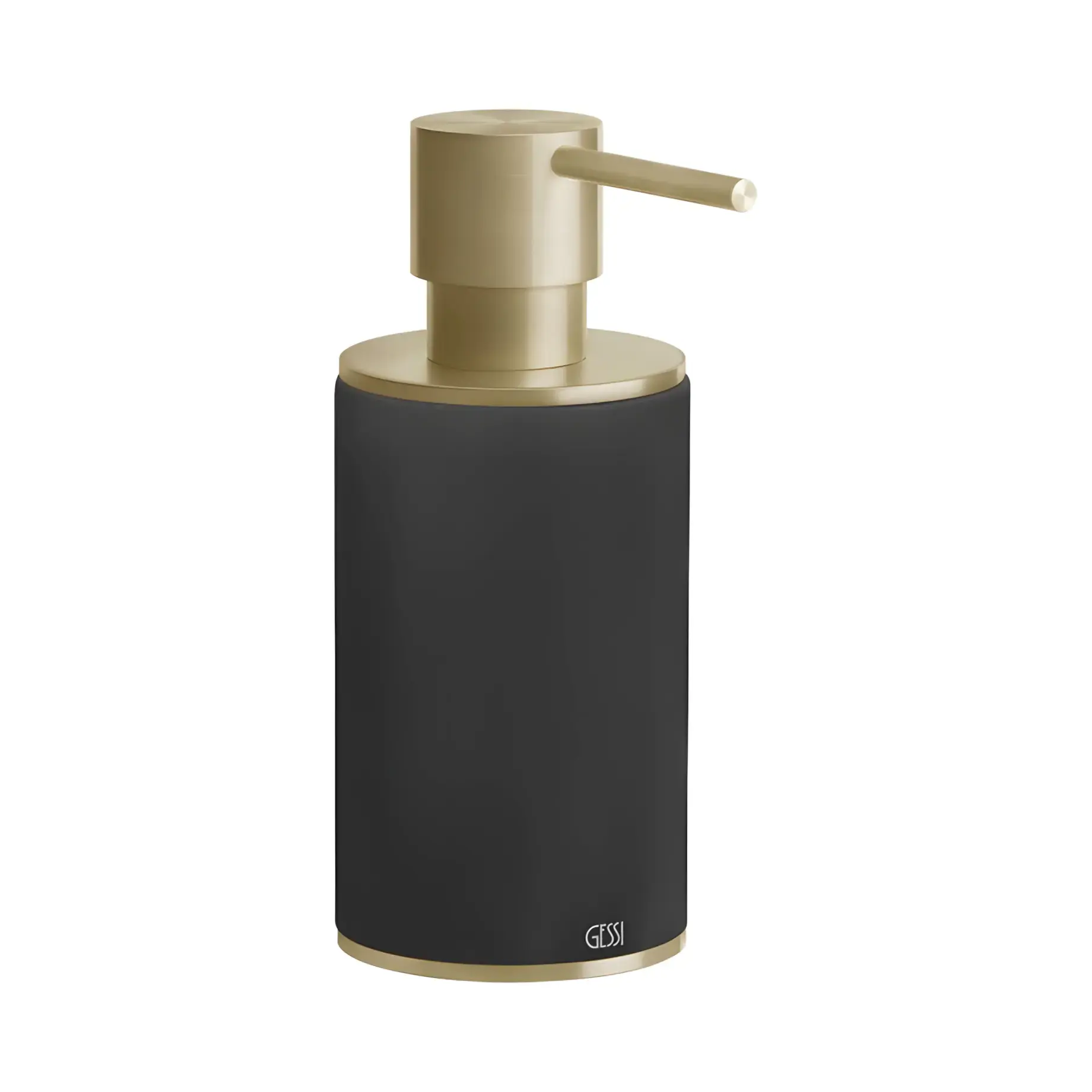 Дозатор для рідкого мила Gessi316 Виробник 54738-727 Brass Brushed PVD — вид спереду