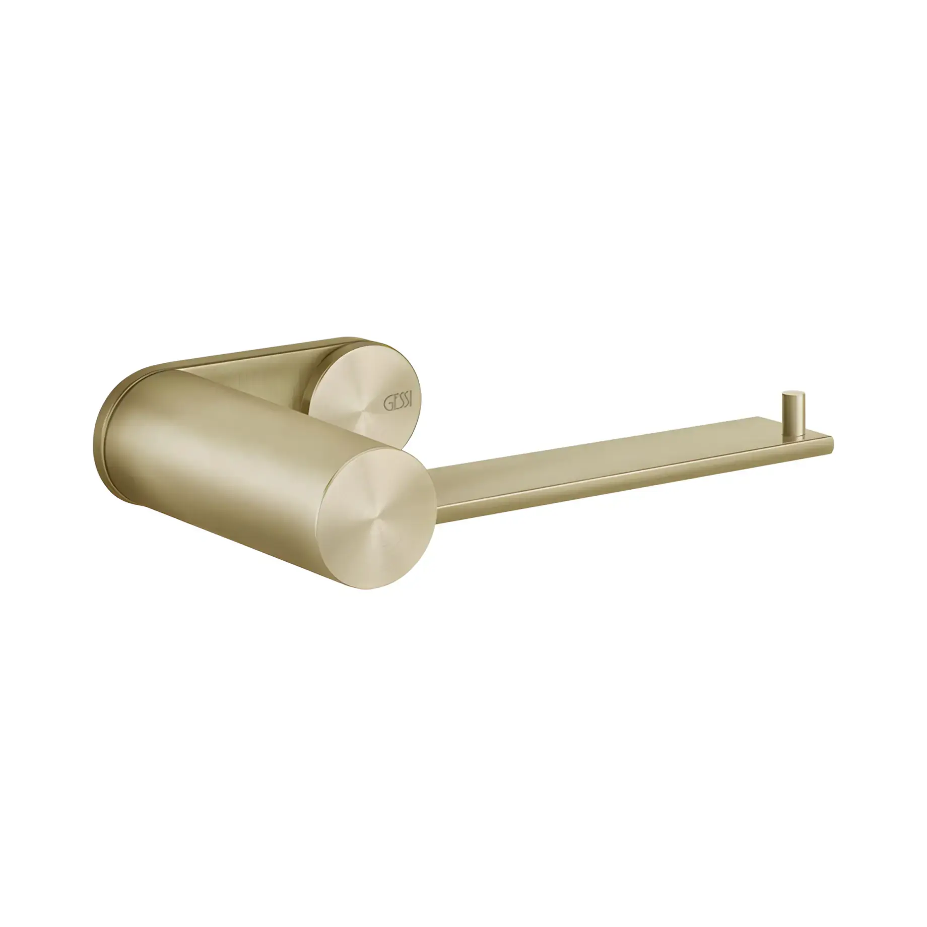Тримач для туалетного паперу Gessi316 Виробник 54749-727 Brass Brushed PVD — вид спереду