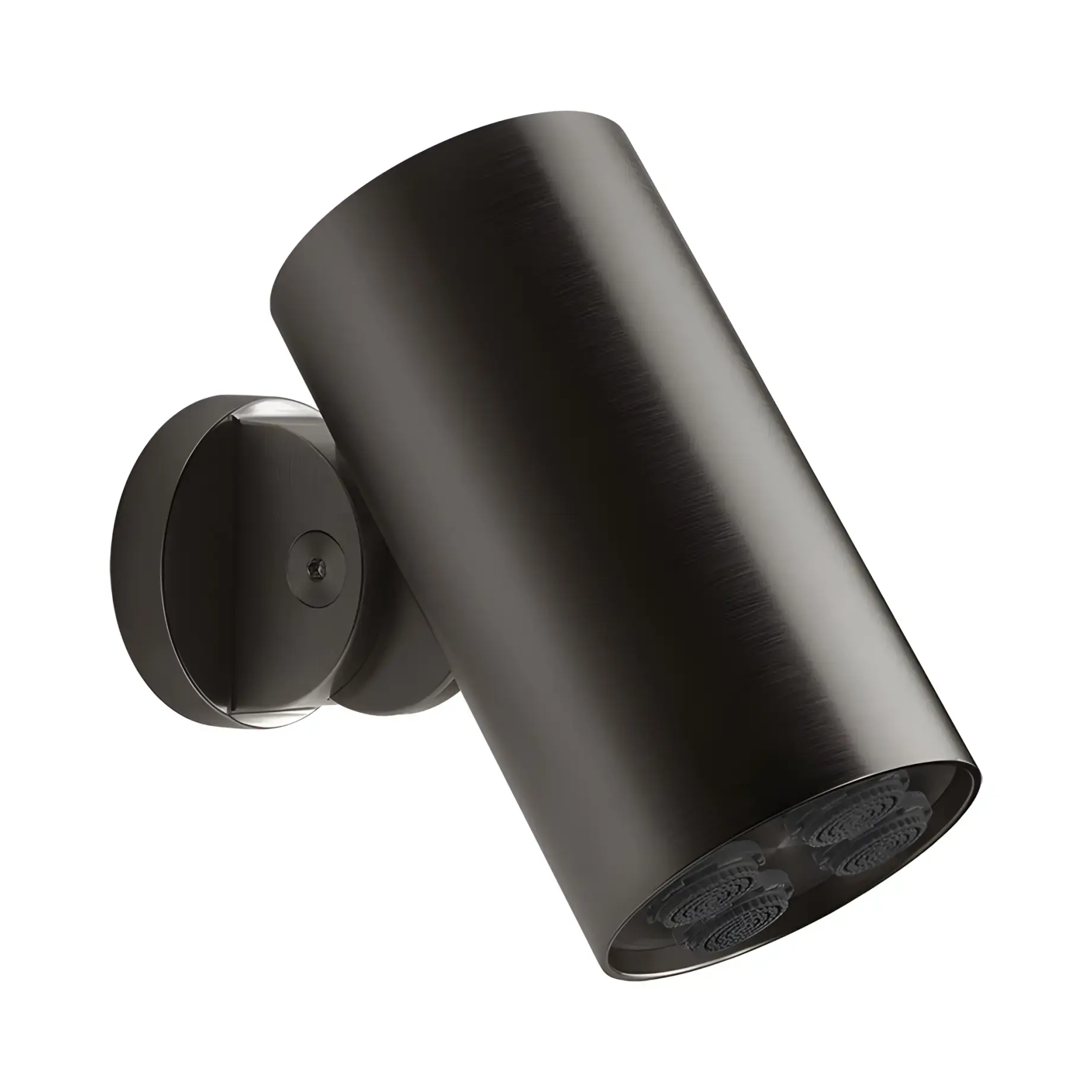 Верхній душ Gessi316 Виробник 57201-707 BLACK METAL BR. PVD Ø8 см — вид спереду