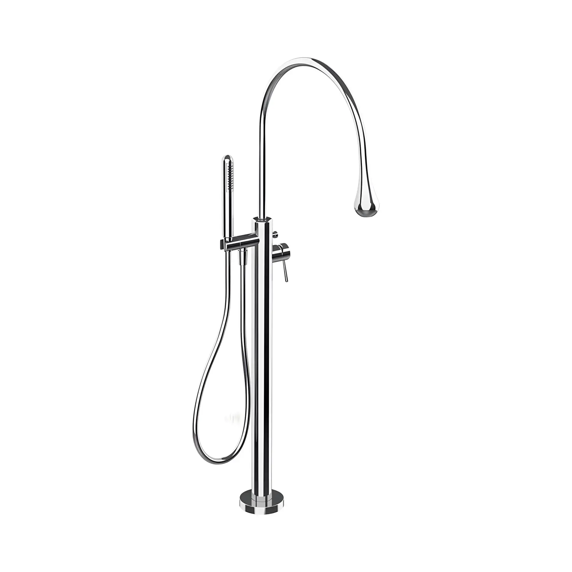 Змішувач для ванни Goccia Gessi 33029-031 Chrome — вид спереду