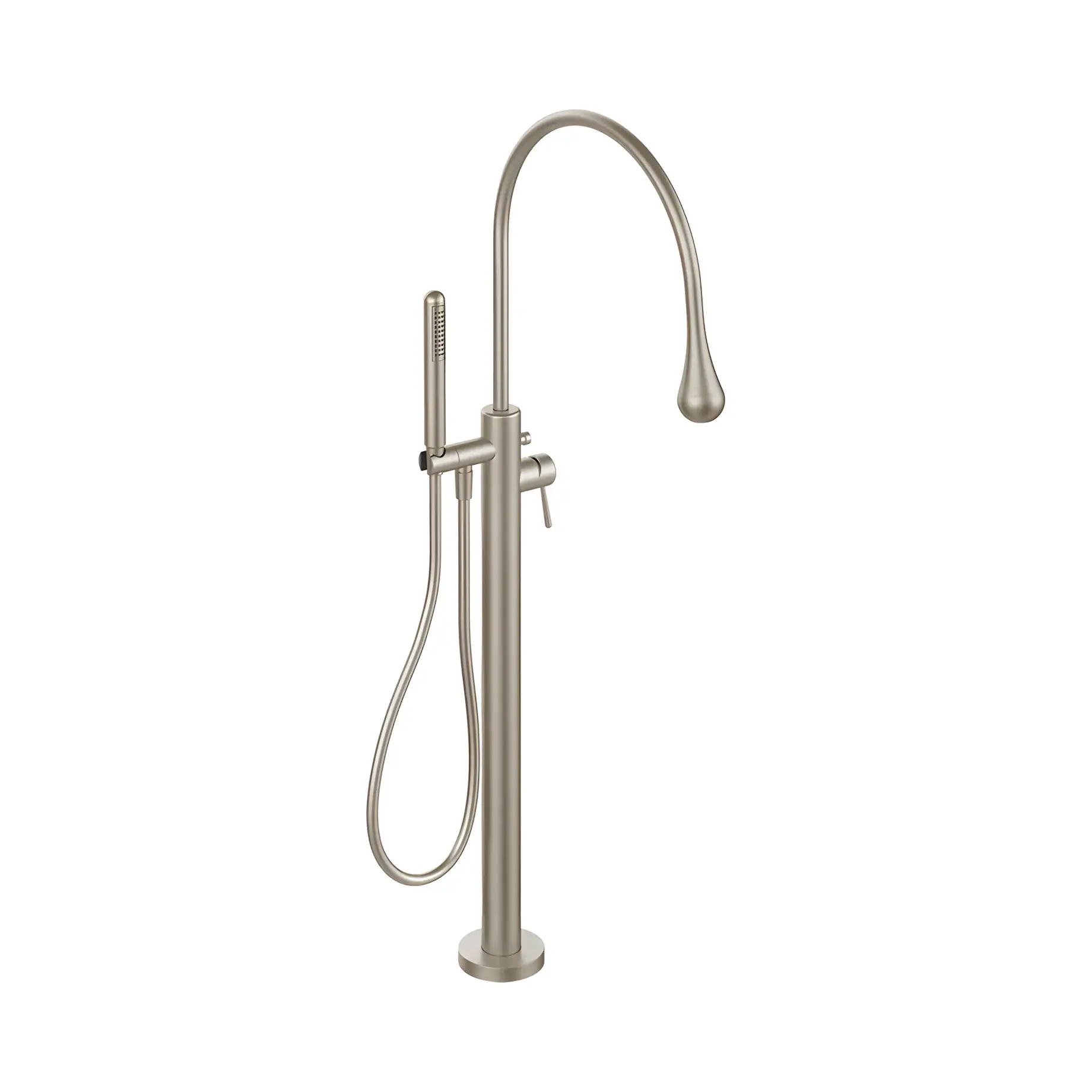 Змішувач для ванни Goccia Виробник 33029-149 Finox Brushed Nickel — вид спереду