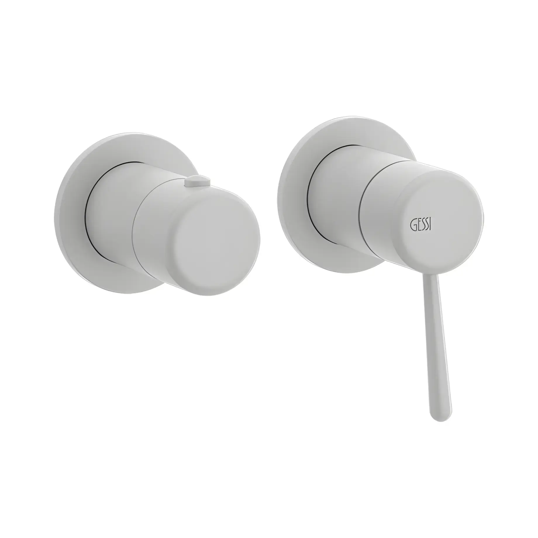 Змішувач для душу Goccia Виробник 33077-279 Matte White — вид спереду