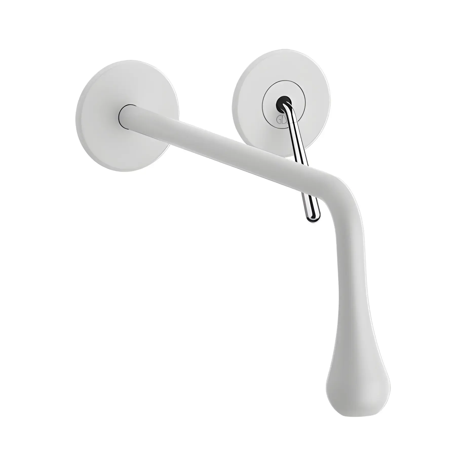 Смеситель для раковины Goccia Производитель 33090-279 Matte White — вид спереди