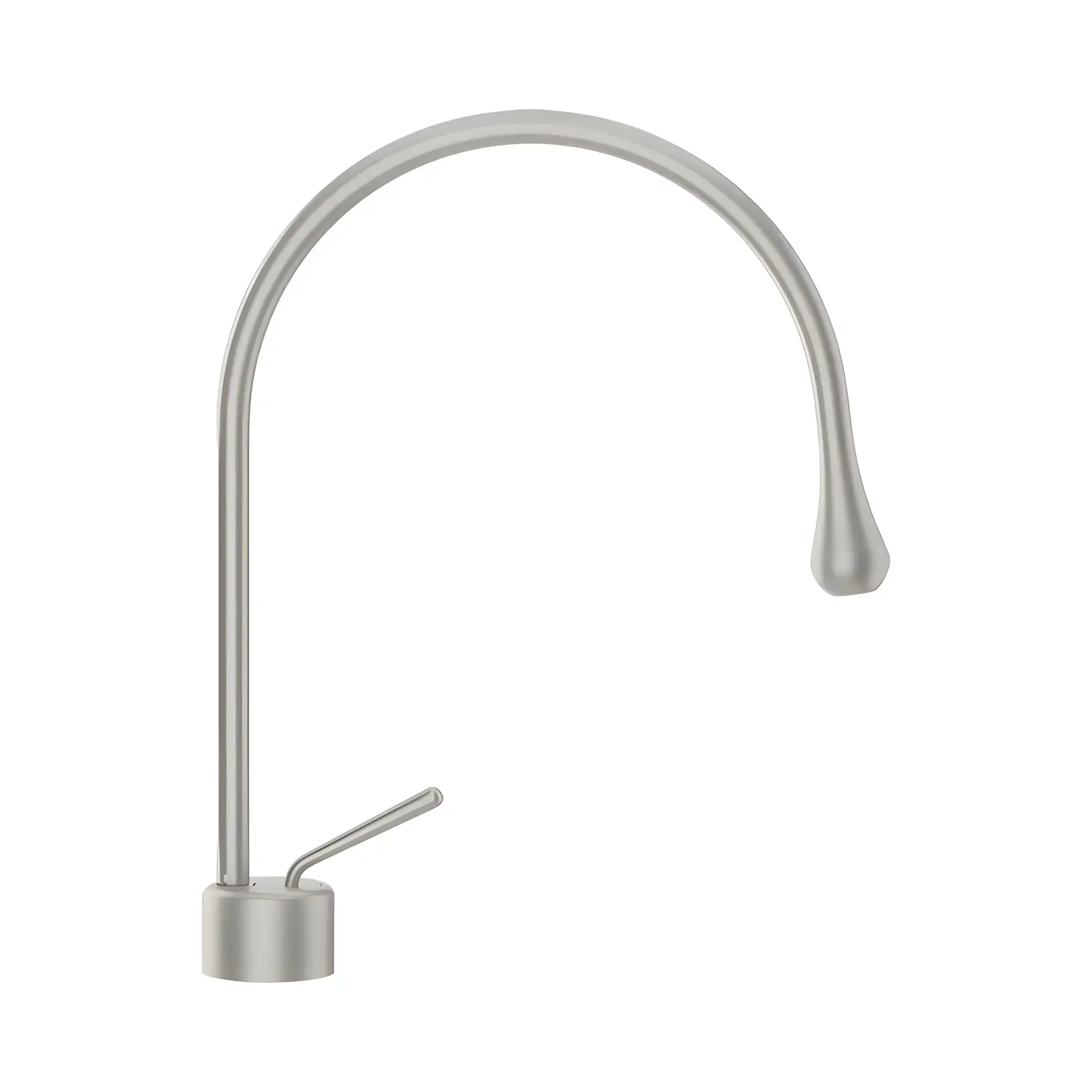 Змішувач для раковини Goccia Gessi 33602-147 CHROME BRUSHED — вид на білому тлі