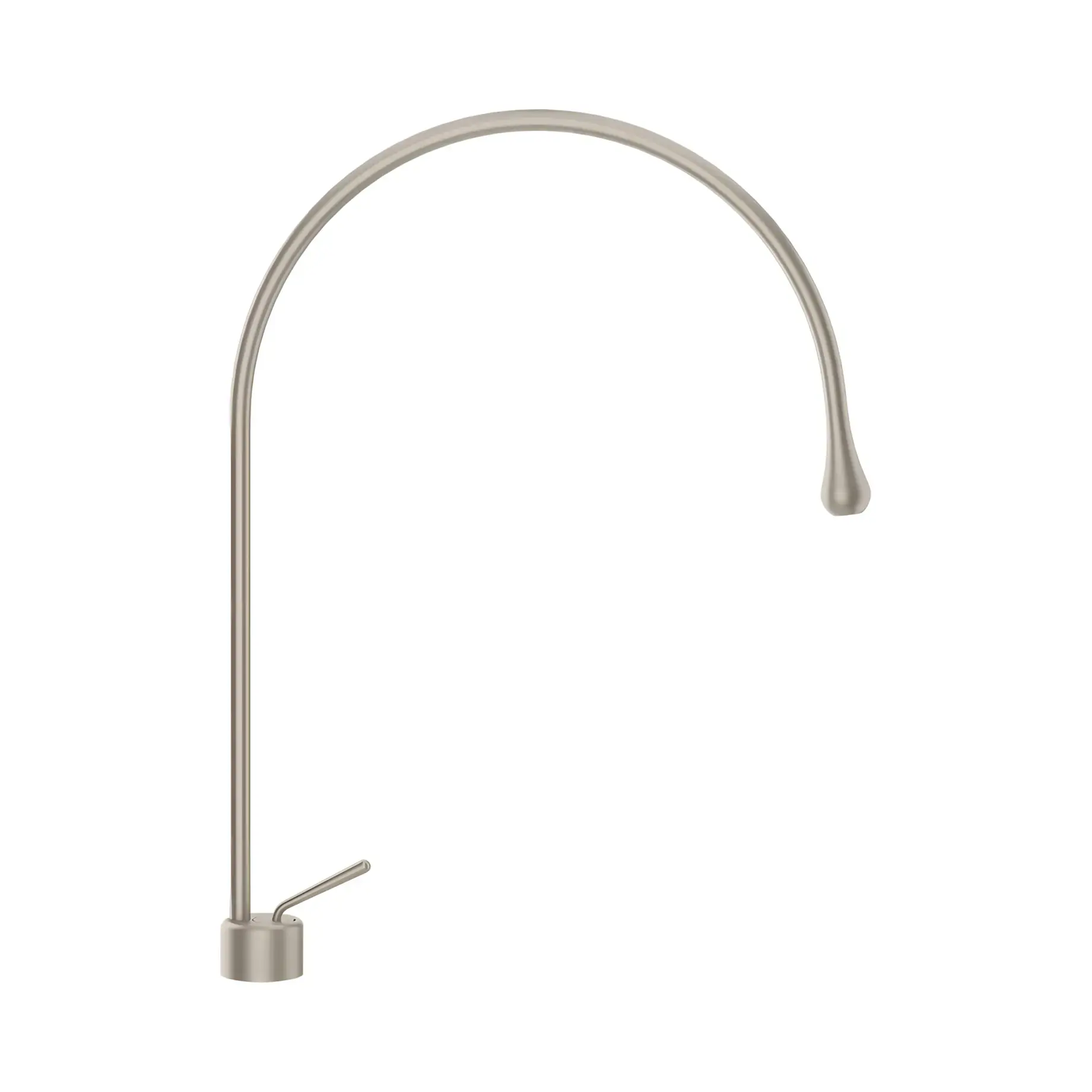 Змішувач для раковини Goccia Gessi 33603-149 Finox Brushed Nickel — вид на білому тлі