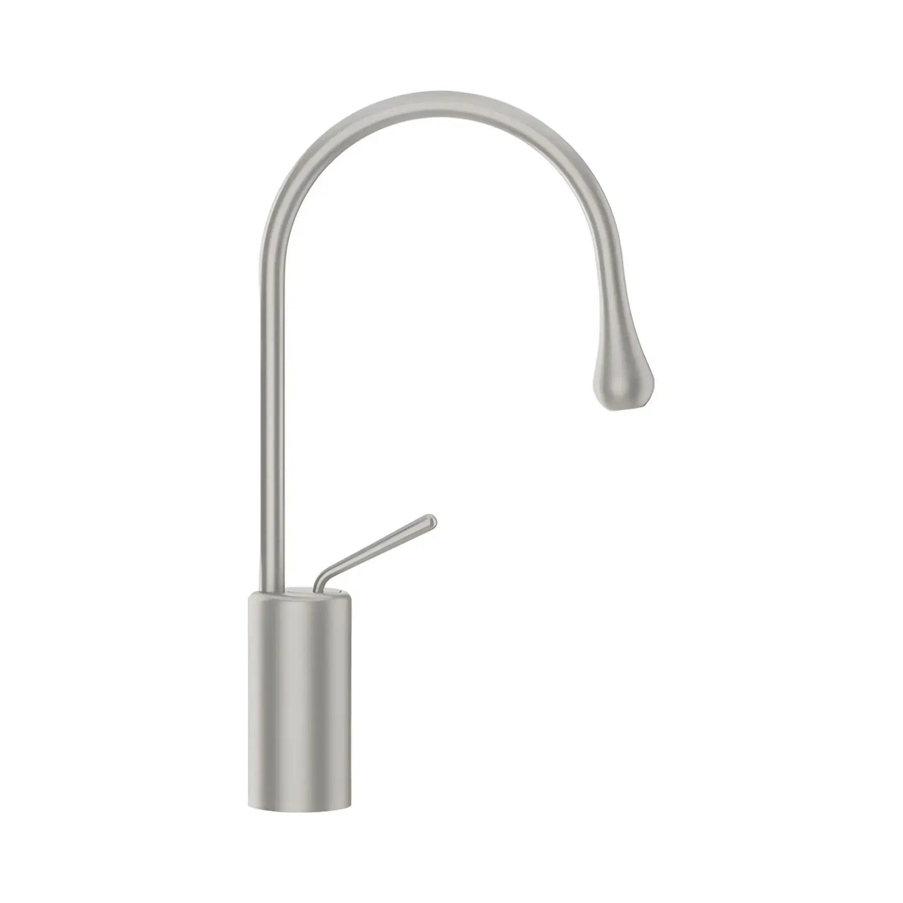 Змішувач для раковини Goccia Виробник 33604-147 CHROME BRUSHED — вид спереду