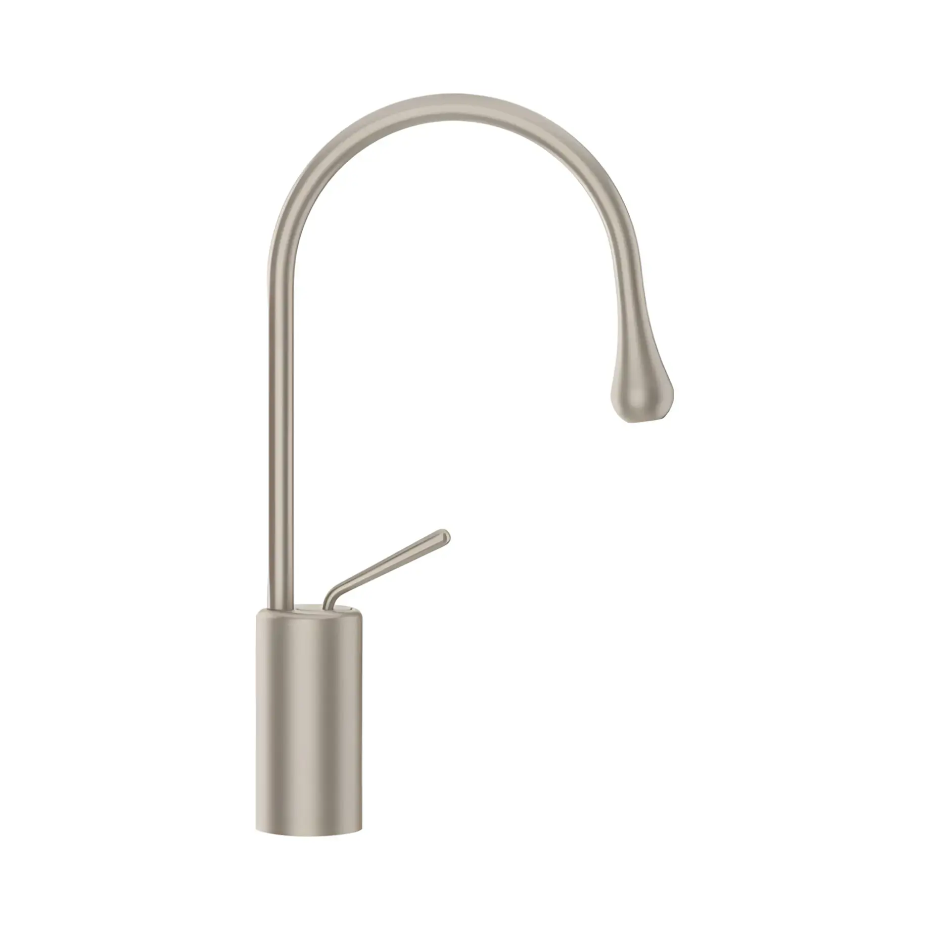Змішувач для раковини Goccia Виробник 33604-149 Finox Brushed Nickel — вид спереду