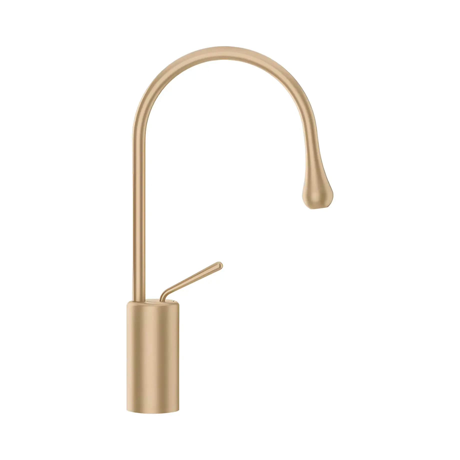 Змішувач для раковини Goccia Виробник 33604-726 Warm Bronze Br. PVD — вид спереду