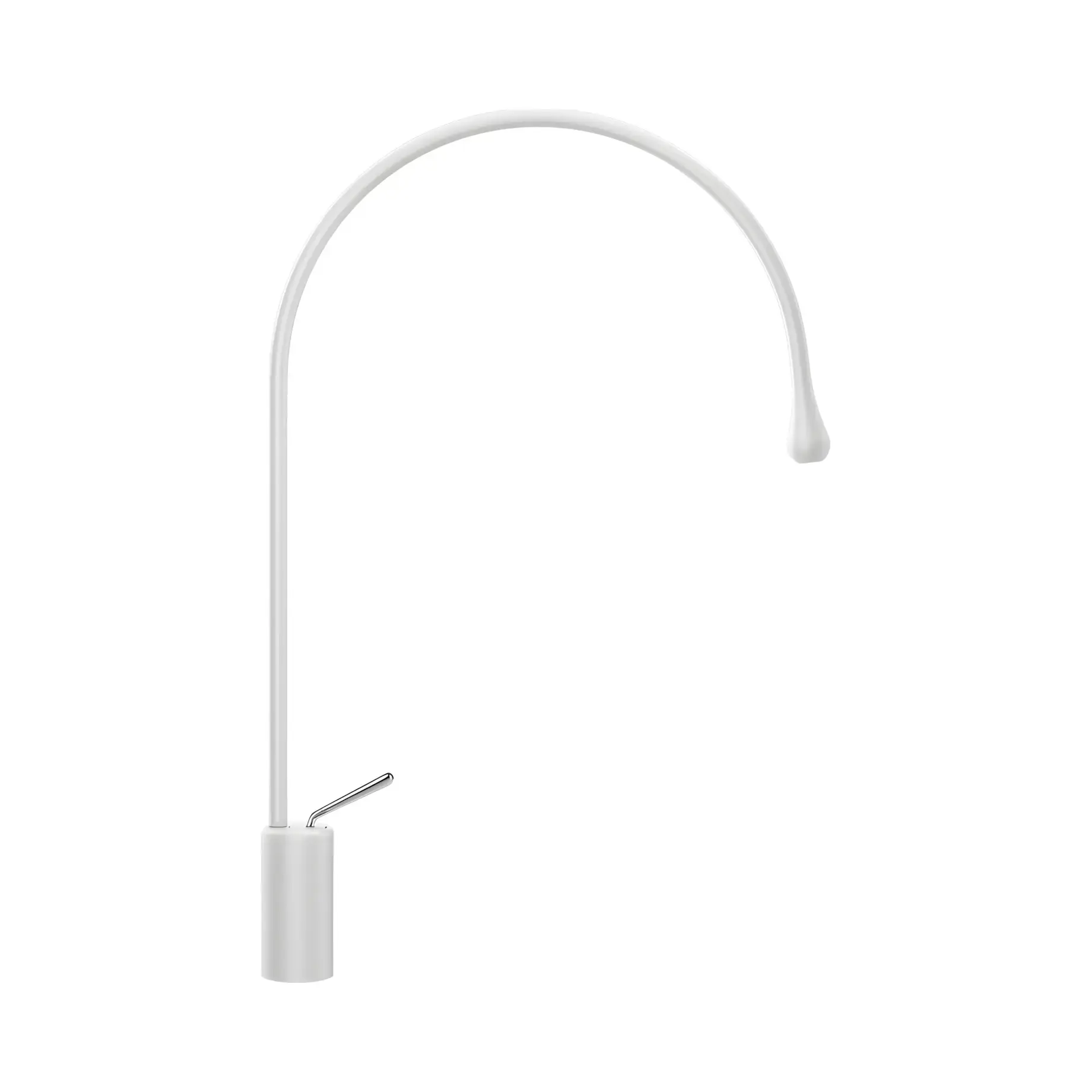 Смеситель для раковины Goccia Производитель 33606-279 Matte White — вид спереди