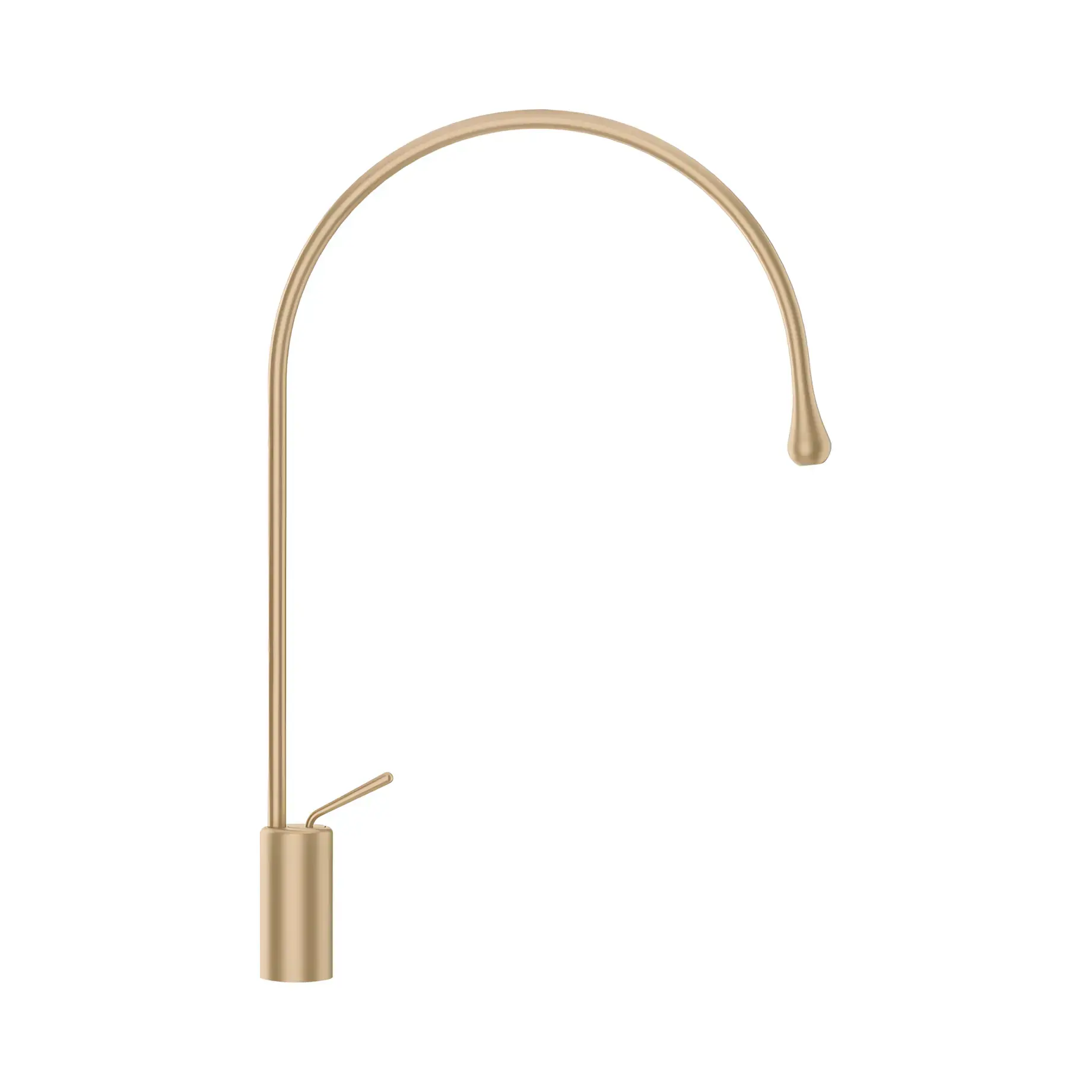 Смеситель для раковины Goccia Производитель 33606-726 Warm Bronze Br. PVD — вид спереди