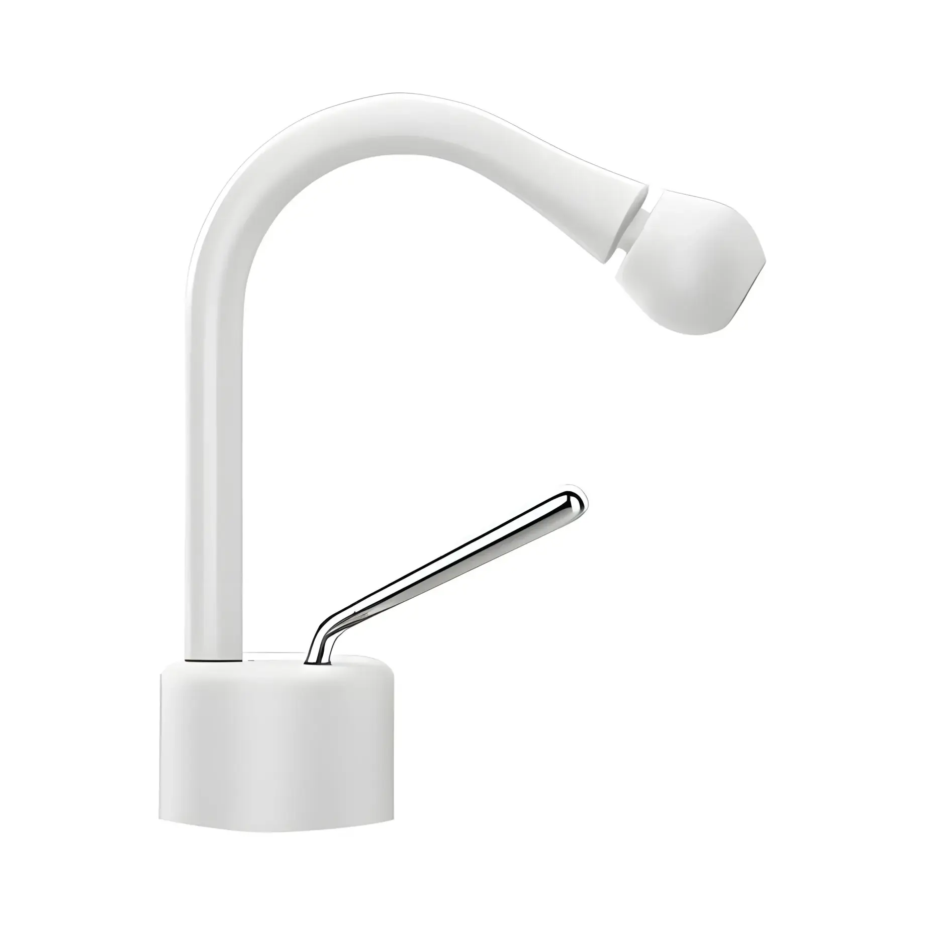 Смеситель для биде Goccia Производитель 33607-279 Matte White — вид спереди
