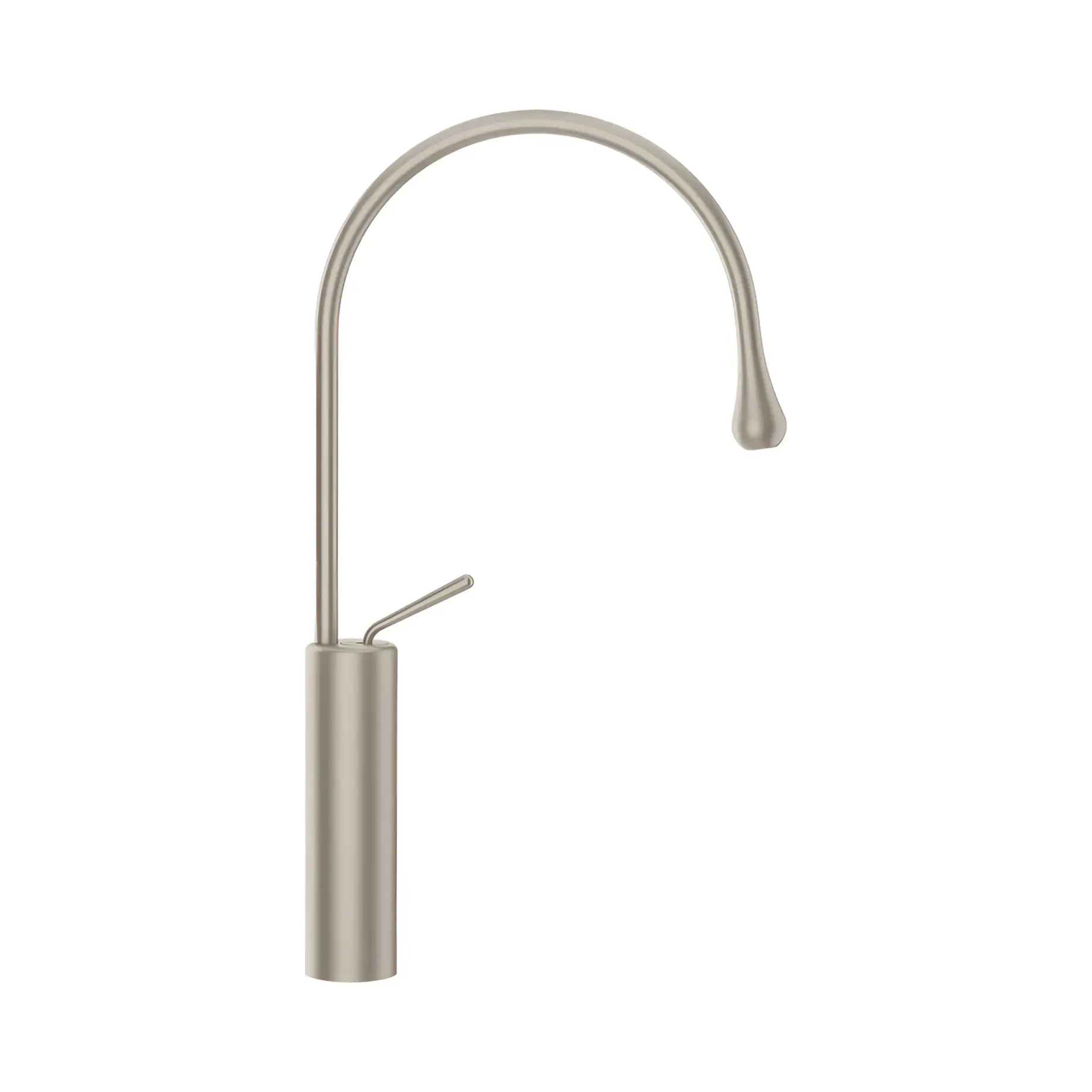 Змішувач для раковини Goccia Виробник 33609-149 Finox Brushed Nickel — вид спереду