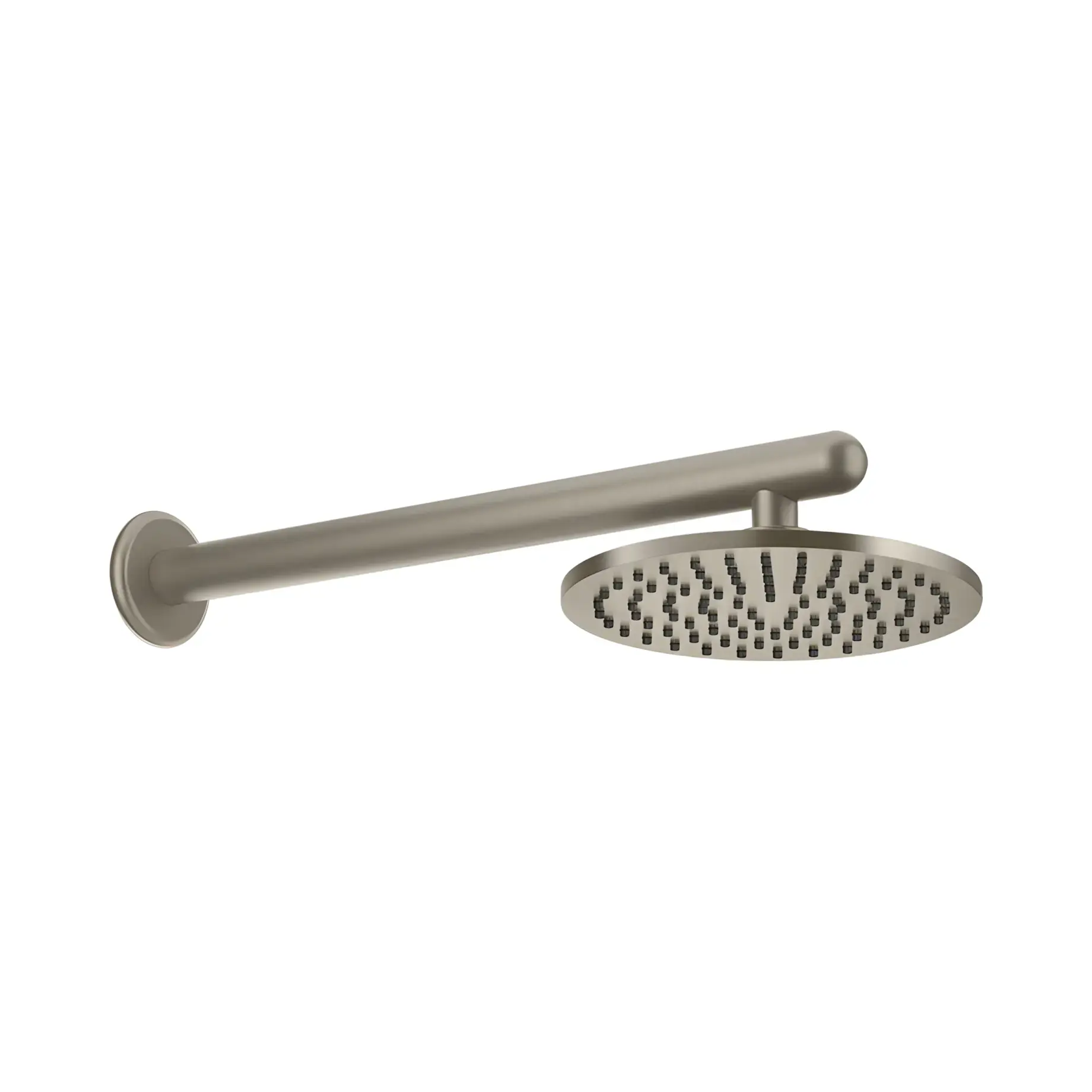 Верхній душ Goccia Gessi 33655-149 Finox Brushed Nickel — вид на білому тлі