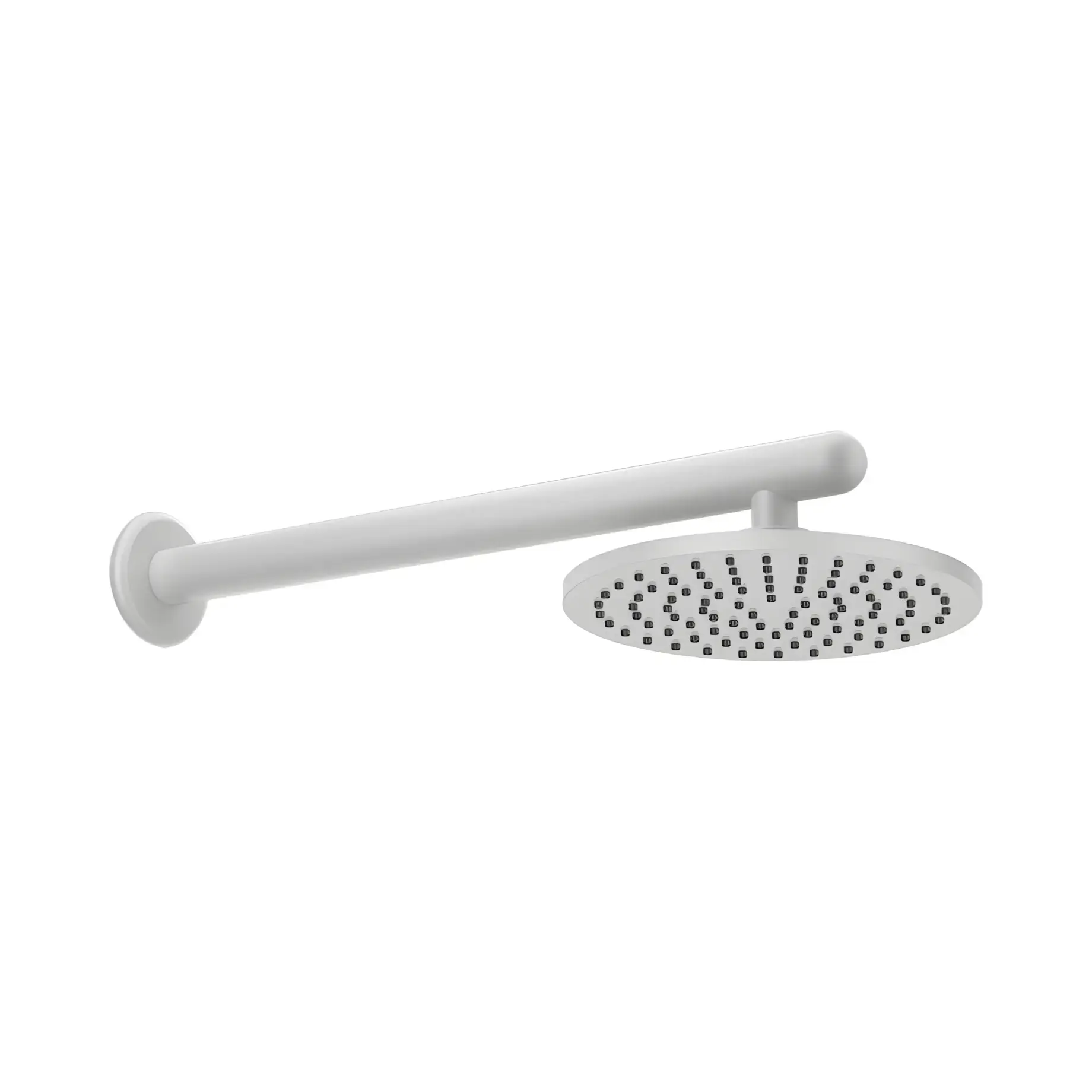 Верхній душ Goccia Gessi 33655-279 Matte White — вид на білому тлі