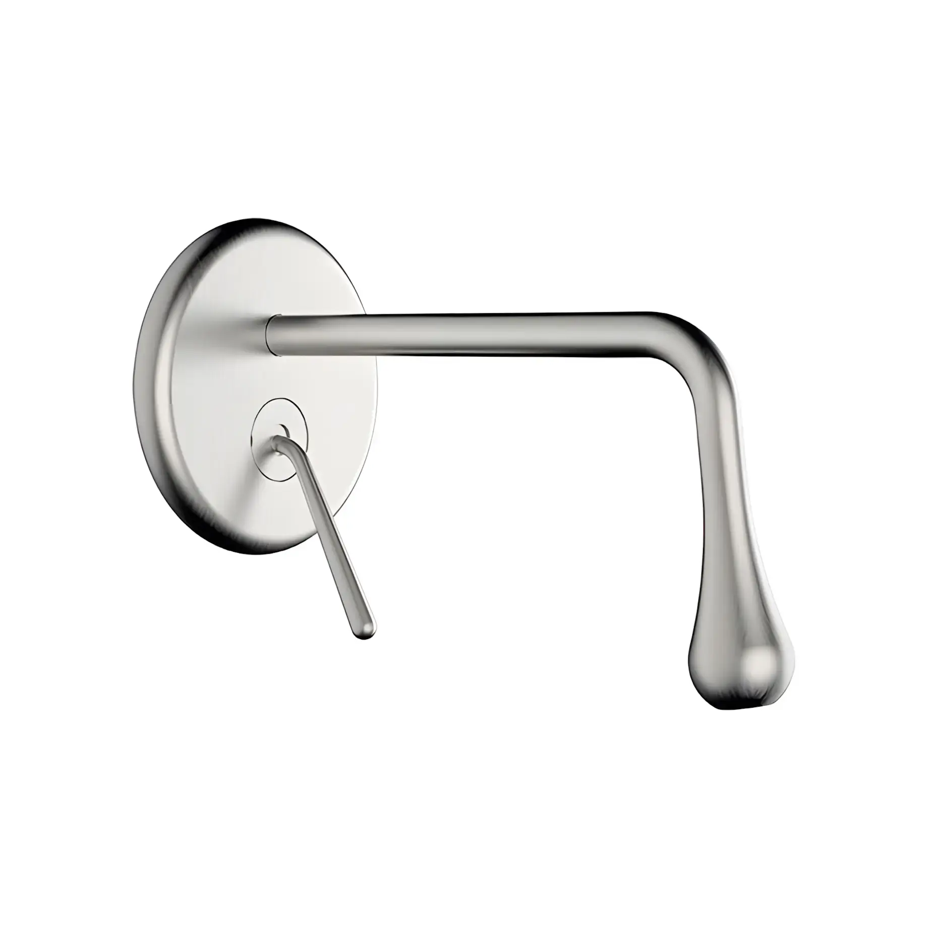 Змішувач для раковини Goccia Виробник 33684-147 CHROME BRUSHED — вид спереду