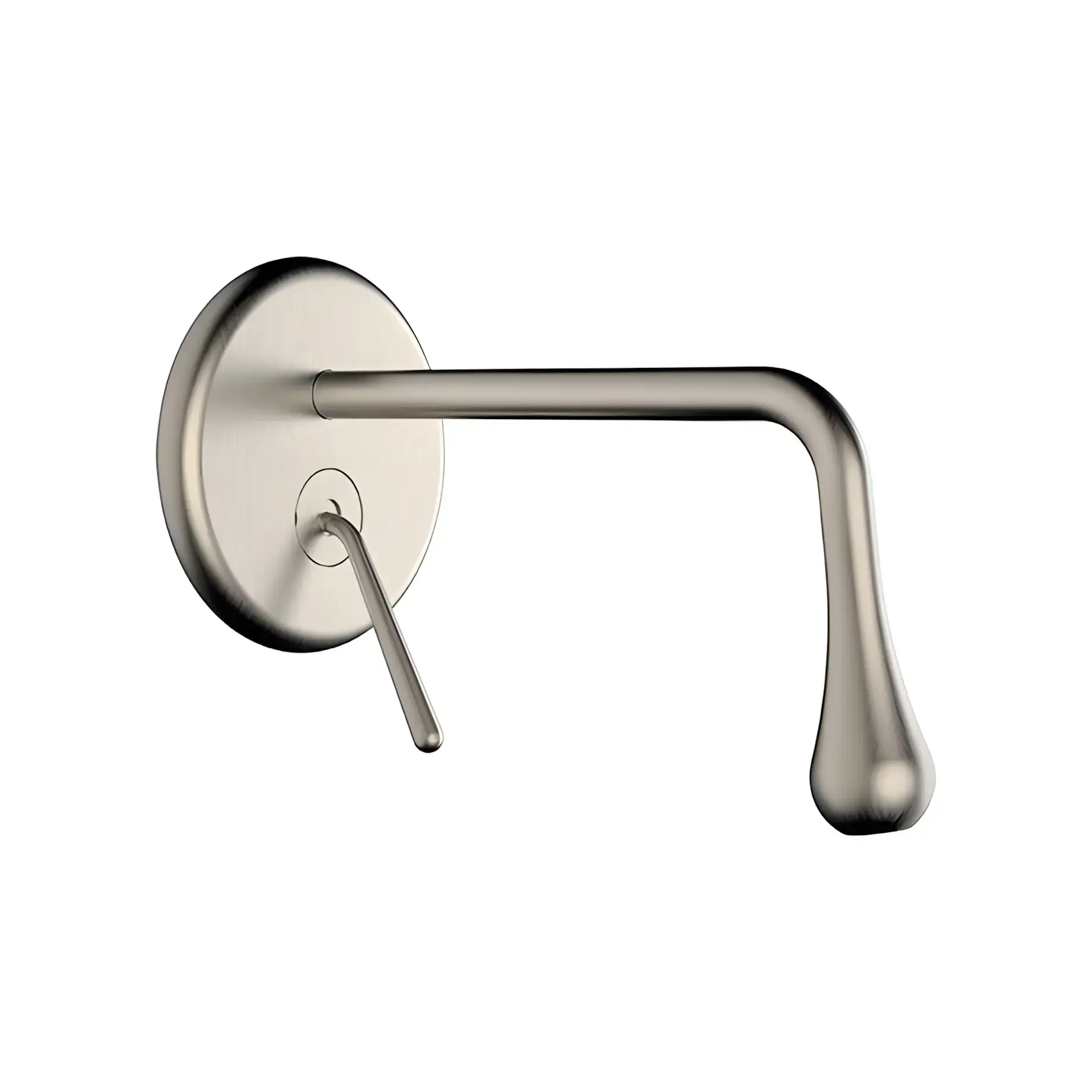 Змішувач для раковини Goccia Виробник 33684-149 Finox Brushed Nickel — вид спереду