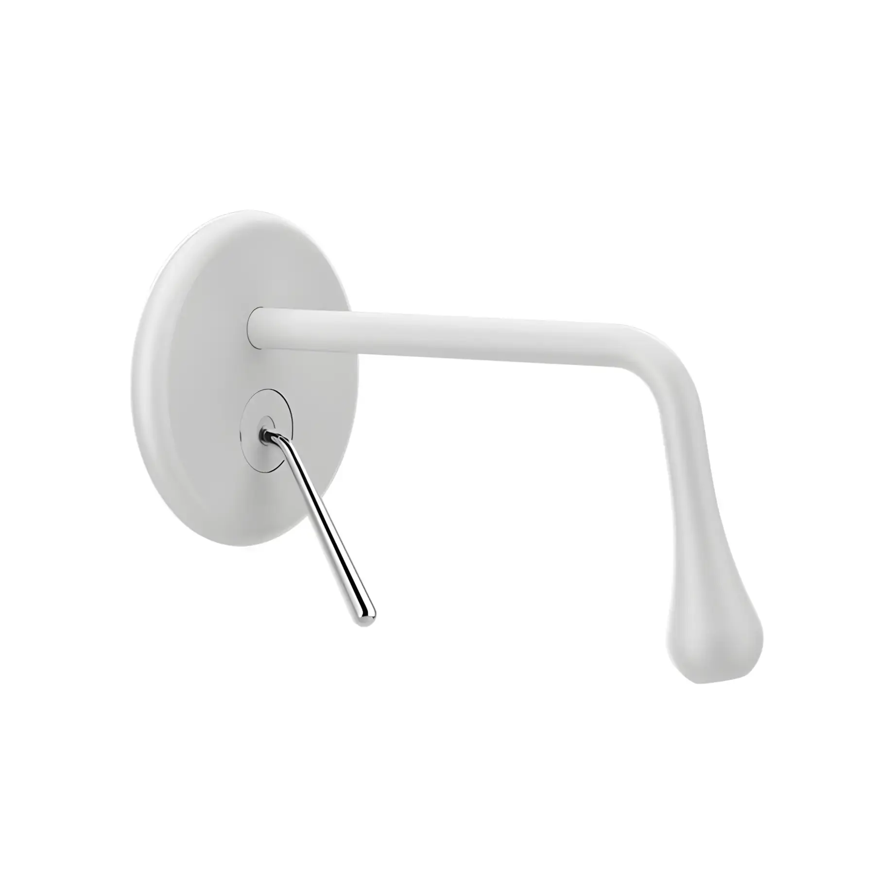 Змішувач для раковини Goccia Gessi 33684-279 Matte White — вид на білому тлі