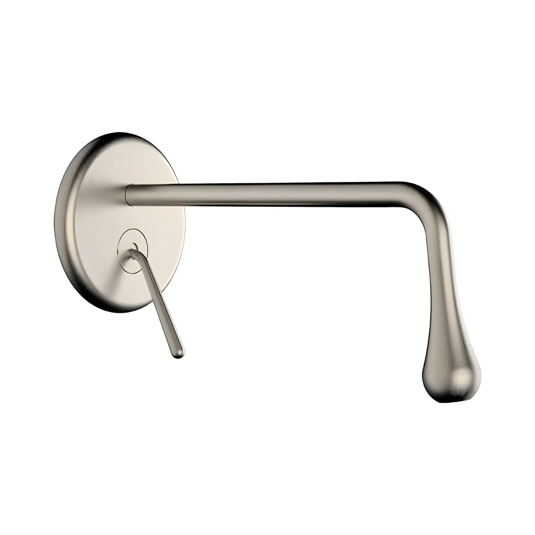 Смеситель для раковины Goccia Производитель 33686-149 Finox Brushed Nickel — вид спереди