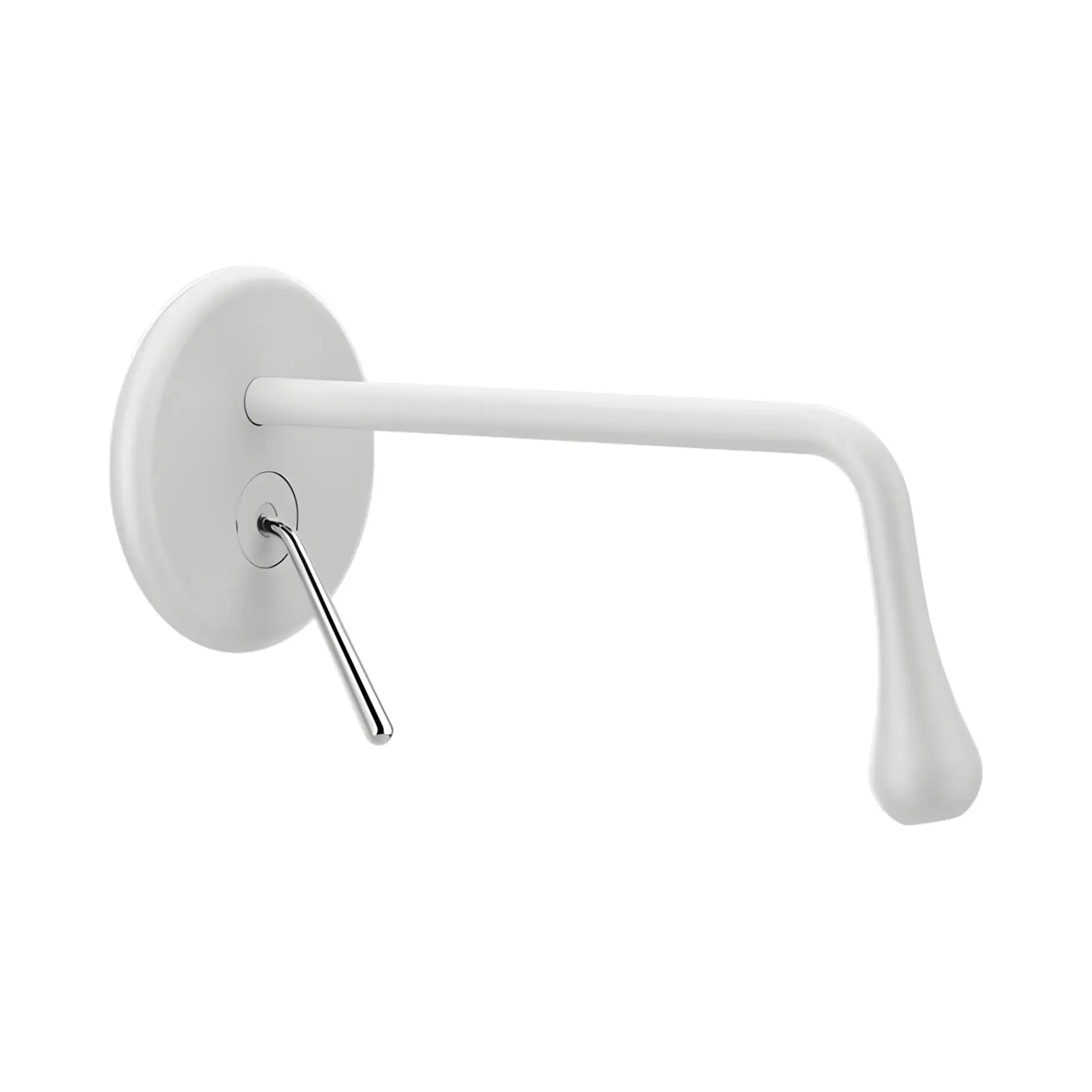 Змішувач для раковини Goccia Gessi 33686-279 Matte White — вид спереду