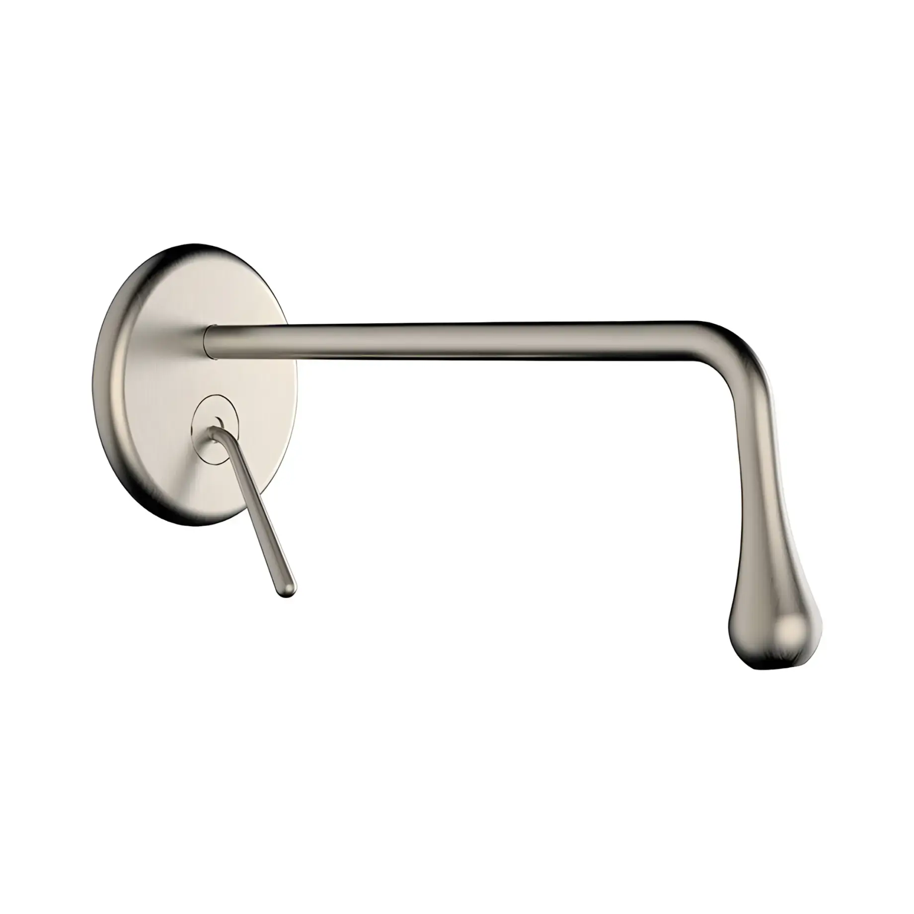 Змішувач для раковини Goccia Виробник 33690-149 Finox Brushed Nickel — вид спереду
