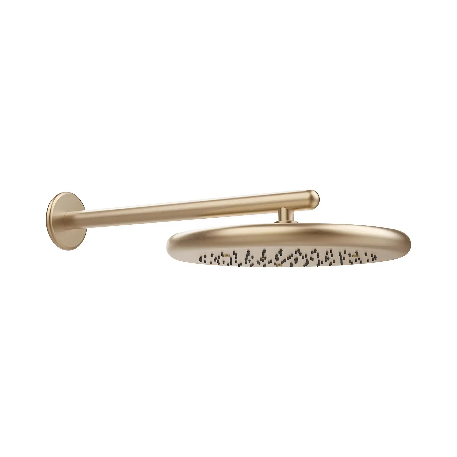 Верхній душ Goccia Gessi 33756-726 Warm Bronze Br. PVD — вид на білому тлі