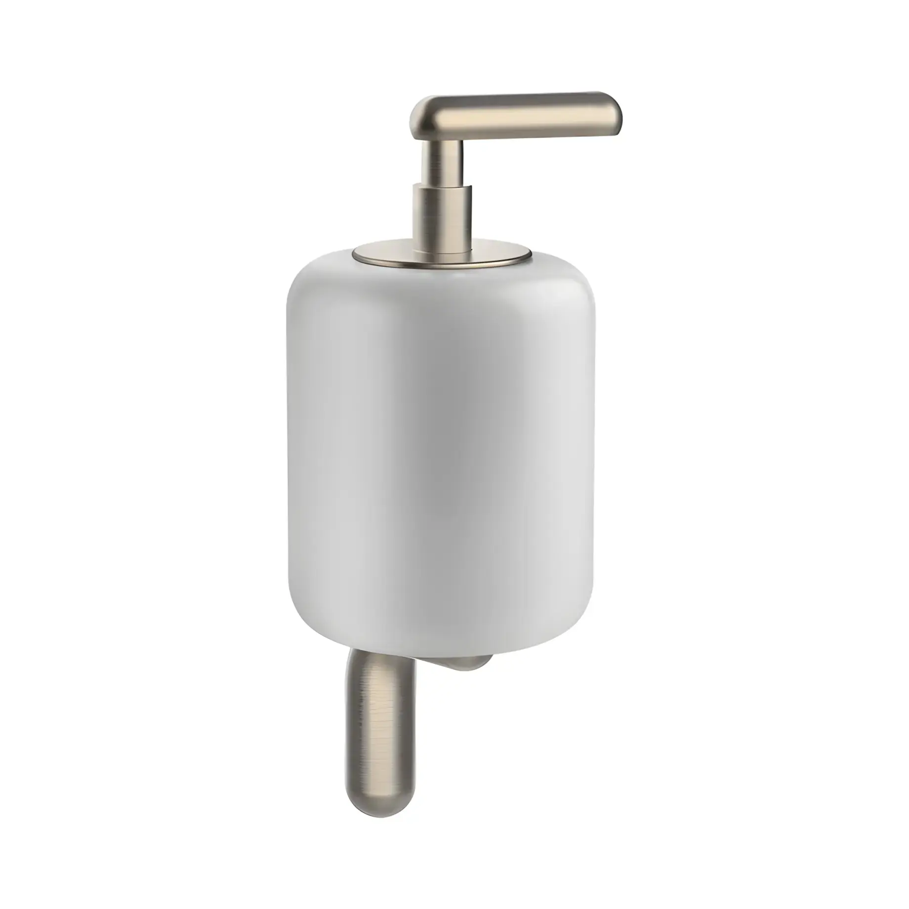 Дозатор для рідкого мила Goccia Виробник 38013-149 Finox Brushed Nickel — вид спереду