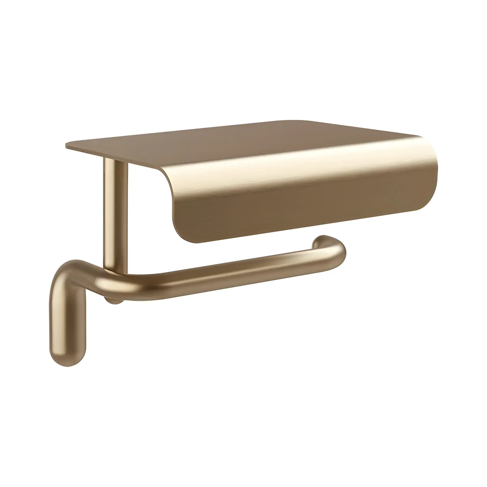 Тримач для туалетного паперу Goccia Виробник 38049-726 Warm Bronze Br. PVD — вид спереду
