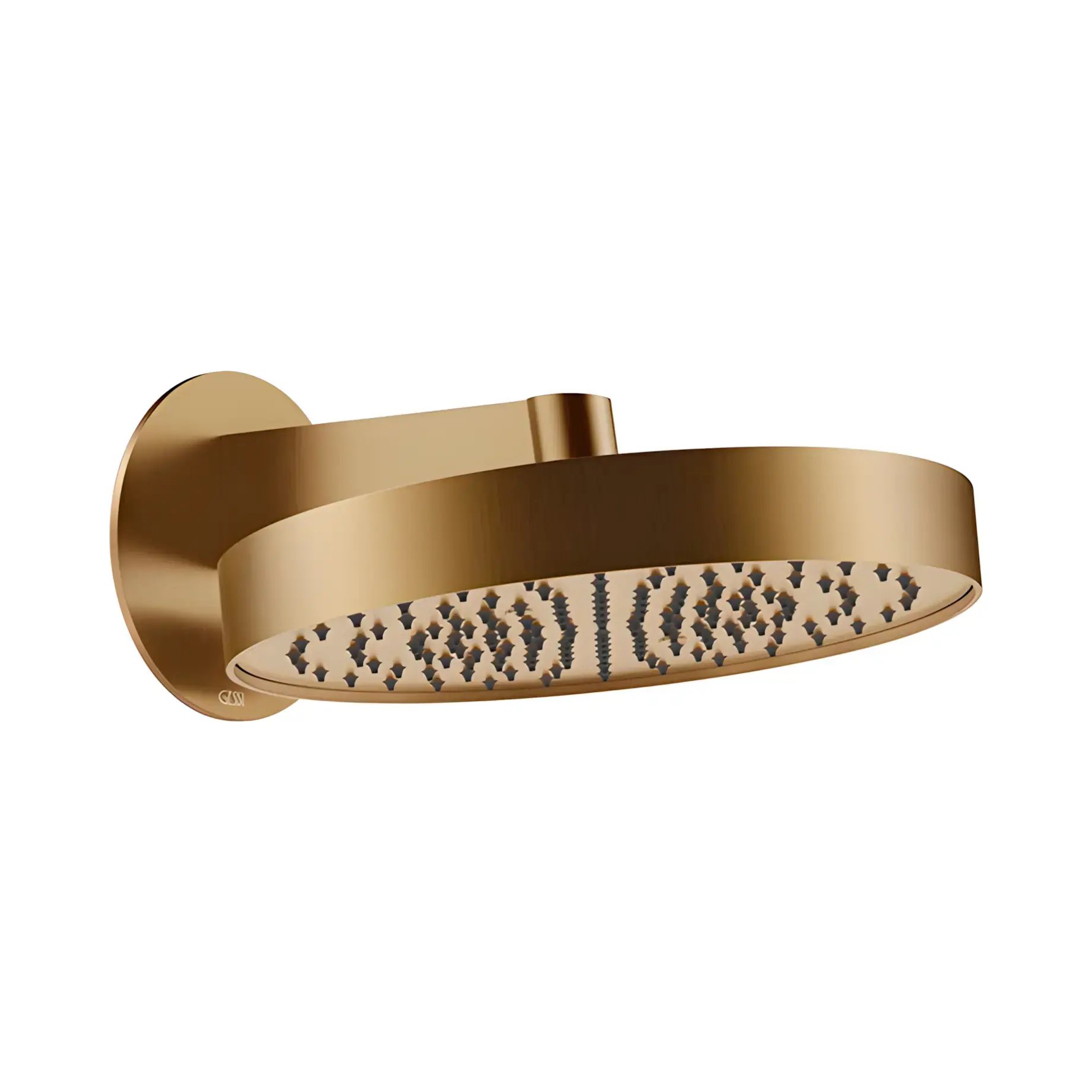 Верхній душ Ventaglio Виробник 66049-726 Warm Bronze Br. PVD Ø30 см — вид спереду