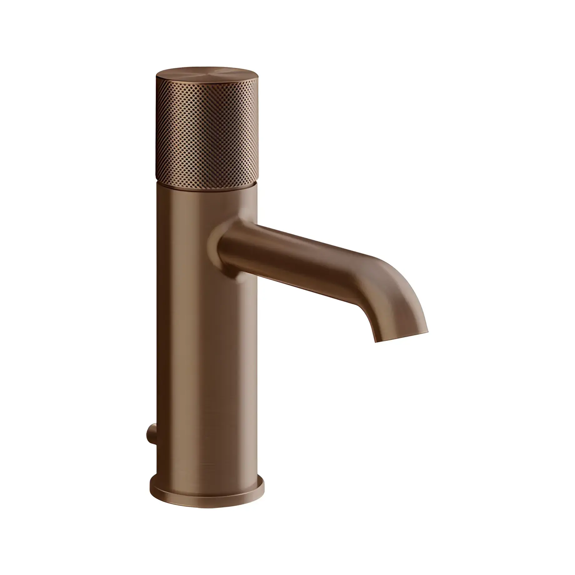Змішувач для раковини Habito Gessi 70601-761 Coffee Bronze Brushed PVD — вид на білому тлі